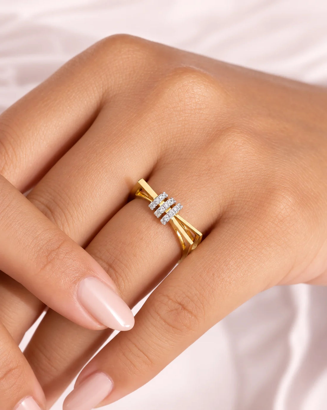 Arelina Moissanite Diamond Vermeil ring