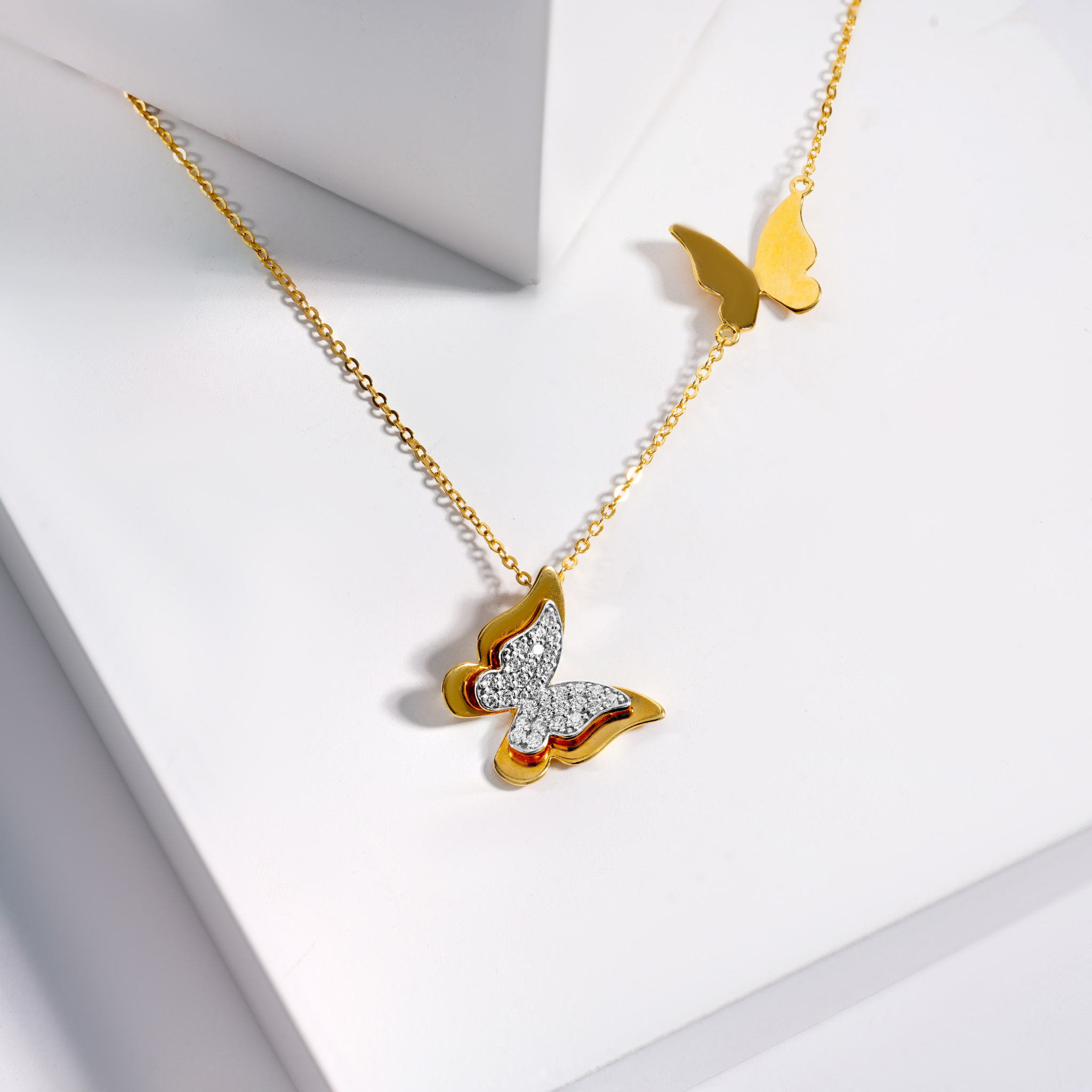 Duo Butterfly Necklace