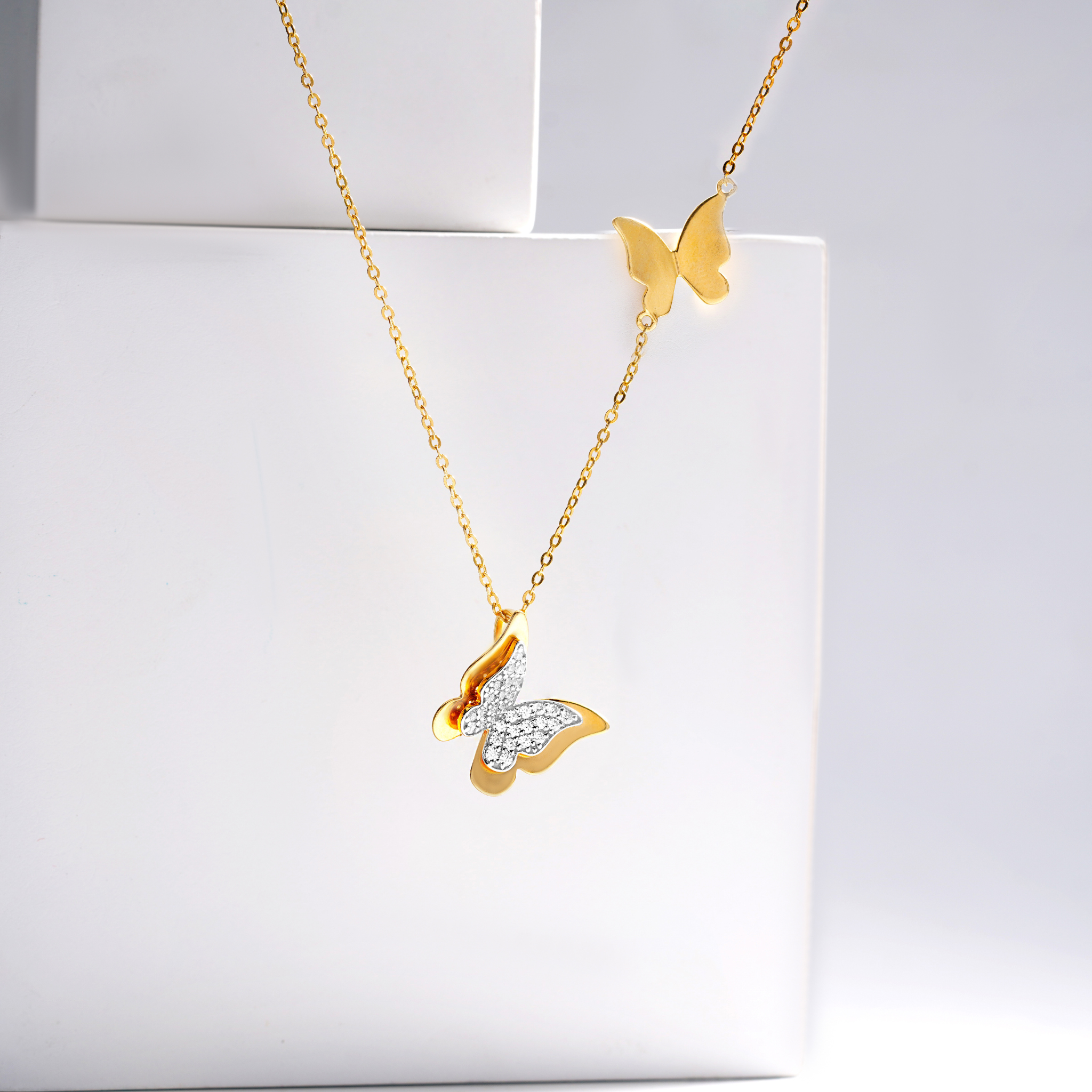 Duo Butterfly Necklace