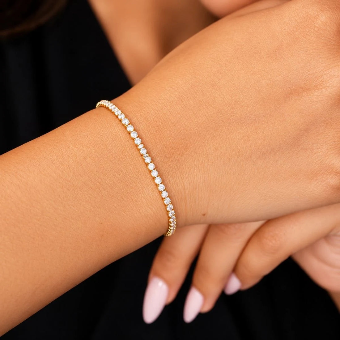 Classic White Diamond Tennis Bracelet