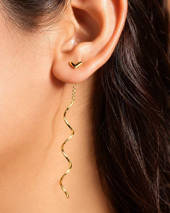 Long Twist Curve Earrings