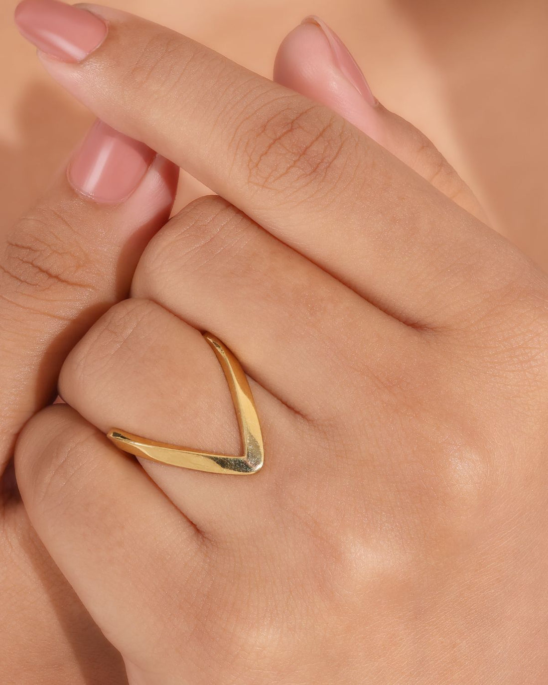 Gold Plated Vanki Style Ring