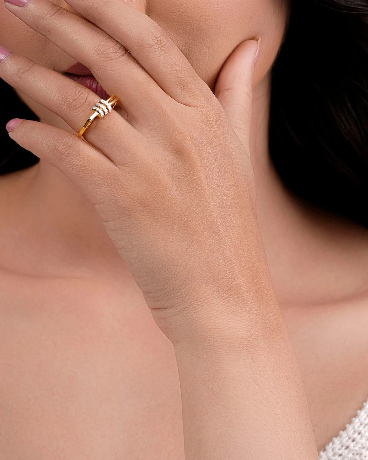 Arelina Moissanite Diamond Vermeil ring