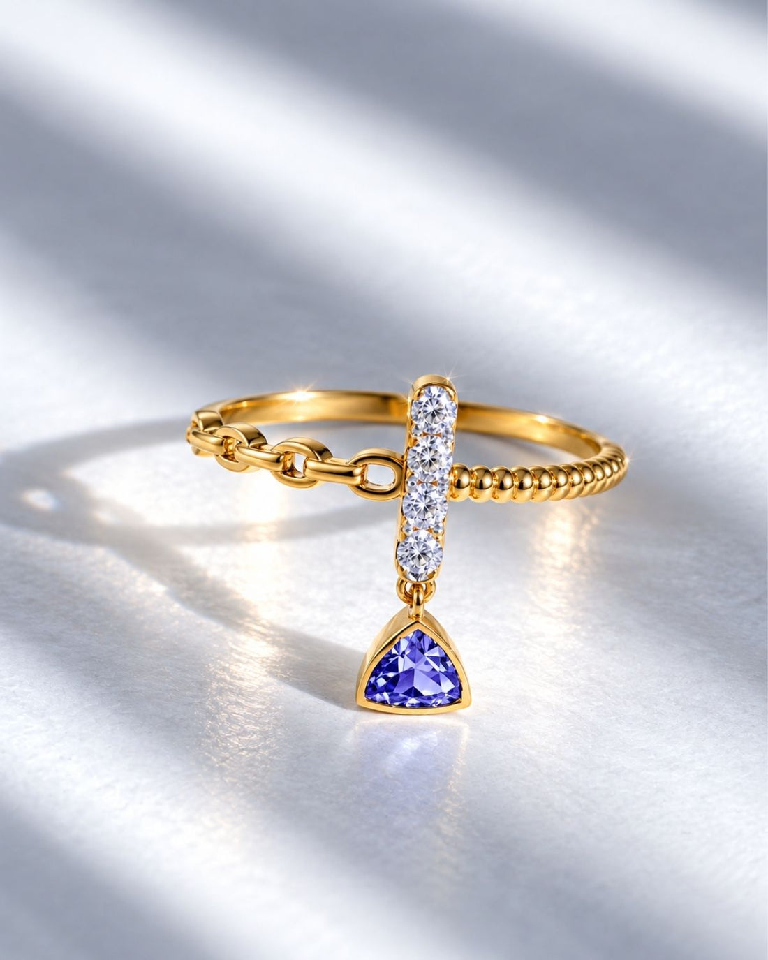 Emily Diamond Crush Ring | Gold Vermeil