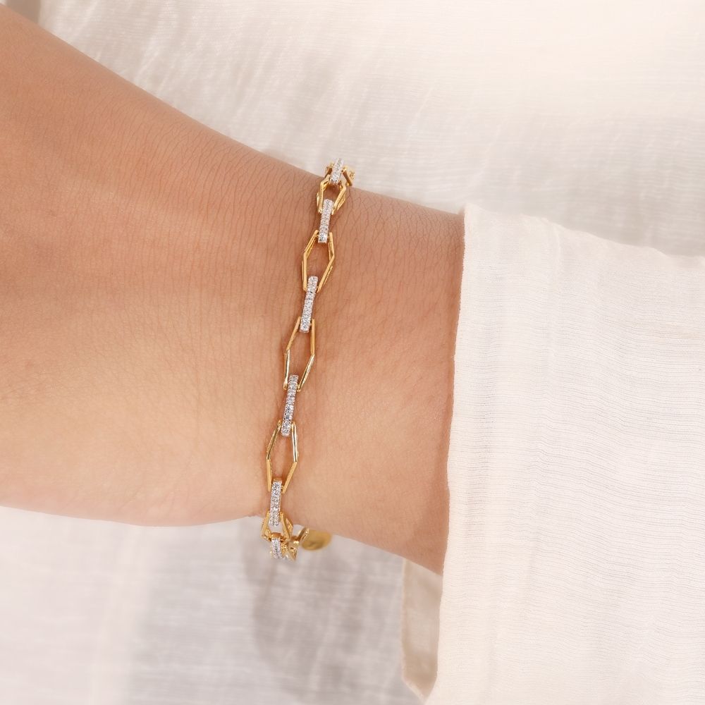 Elara Gold Link Bracelet | Gold Vermeil