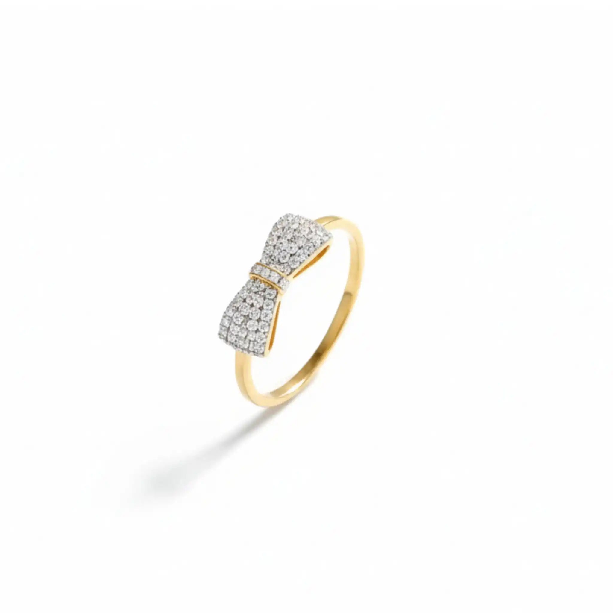 Bow Ring with Monzonite Diamond