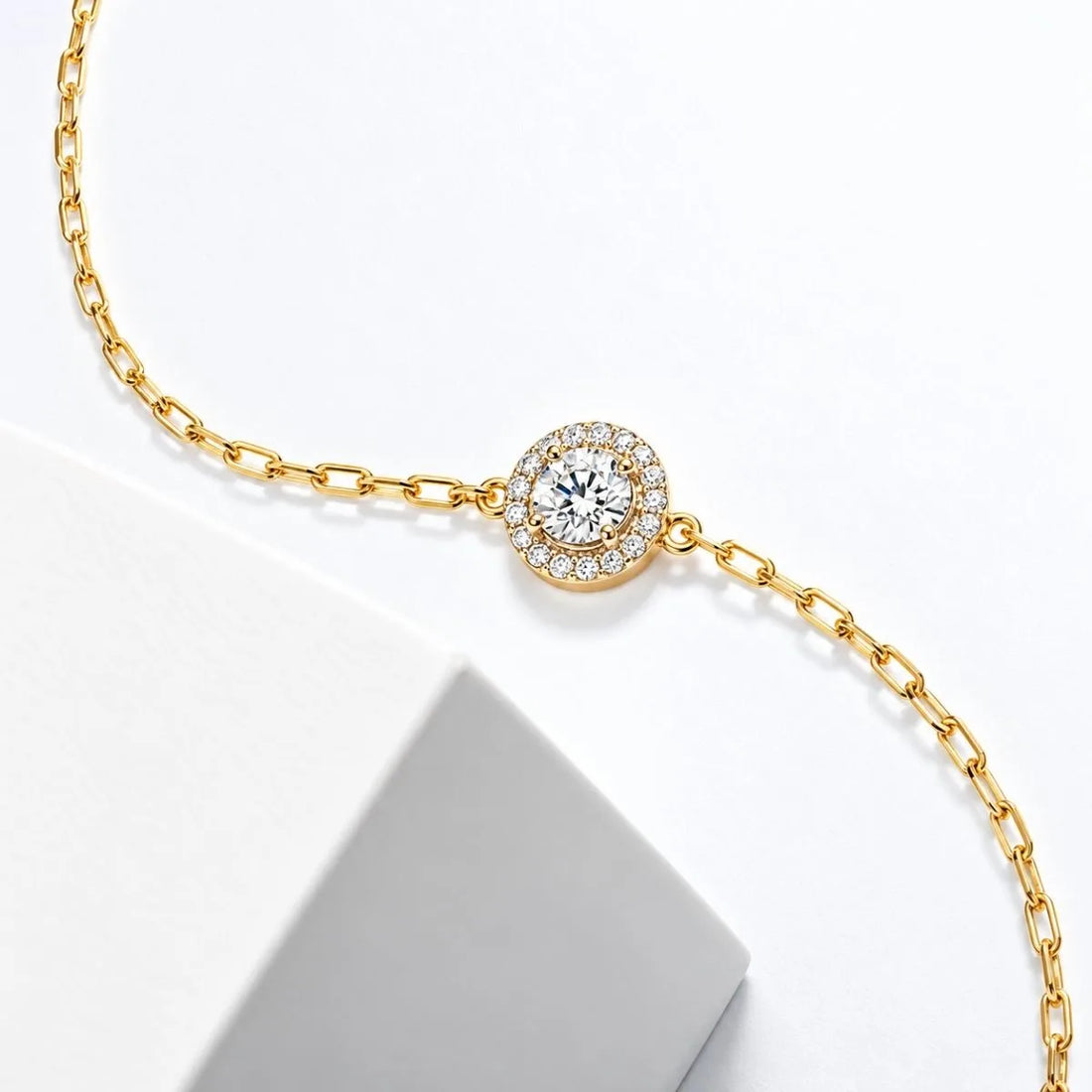 Solitaire Diamond Charm Bracelet