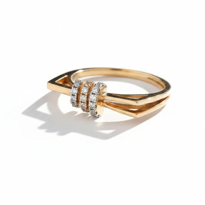 Arelina Monzonite Vermeil ring