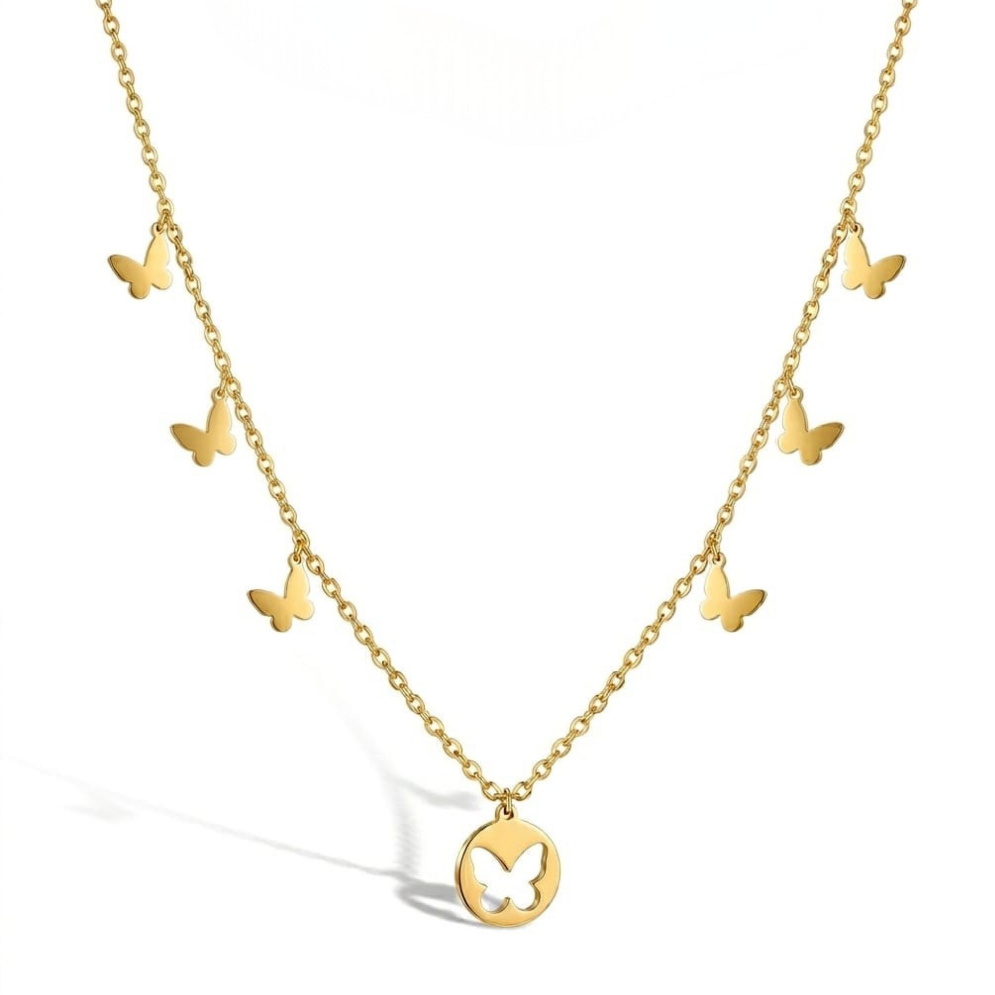 Boho Butterfly Charm Necklace