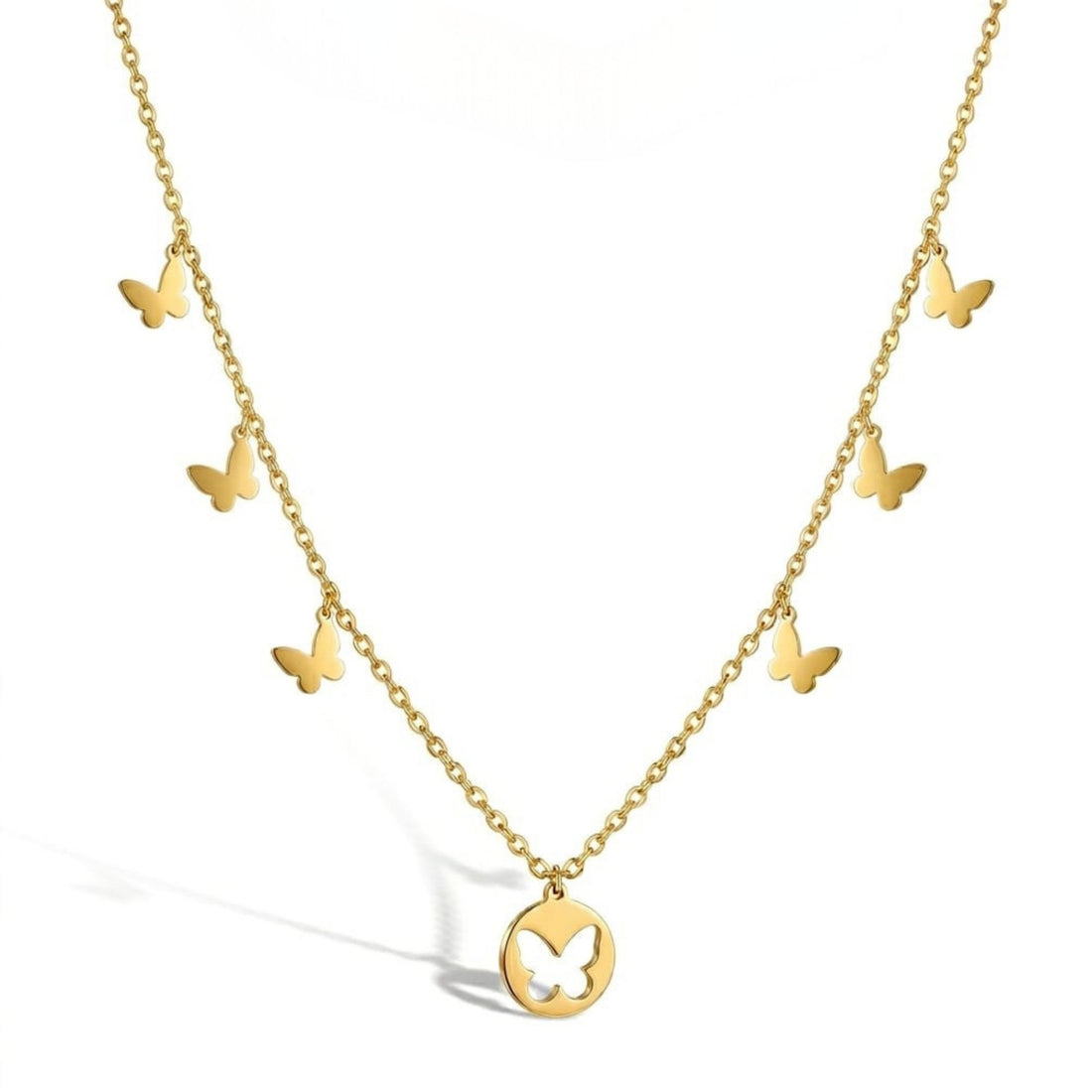Boho Butterfly Charm Necklace