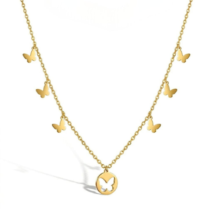 Boho Butterfly Charm Necklace