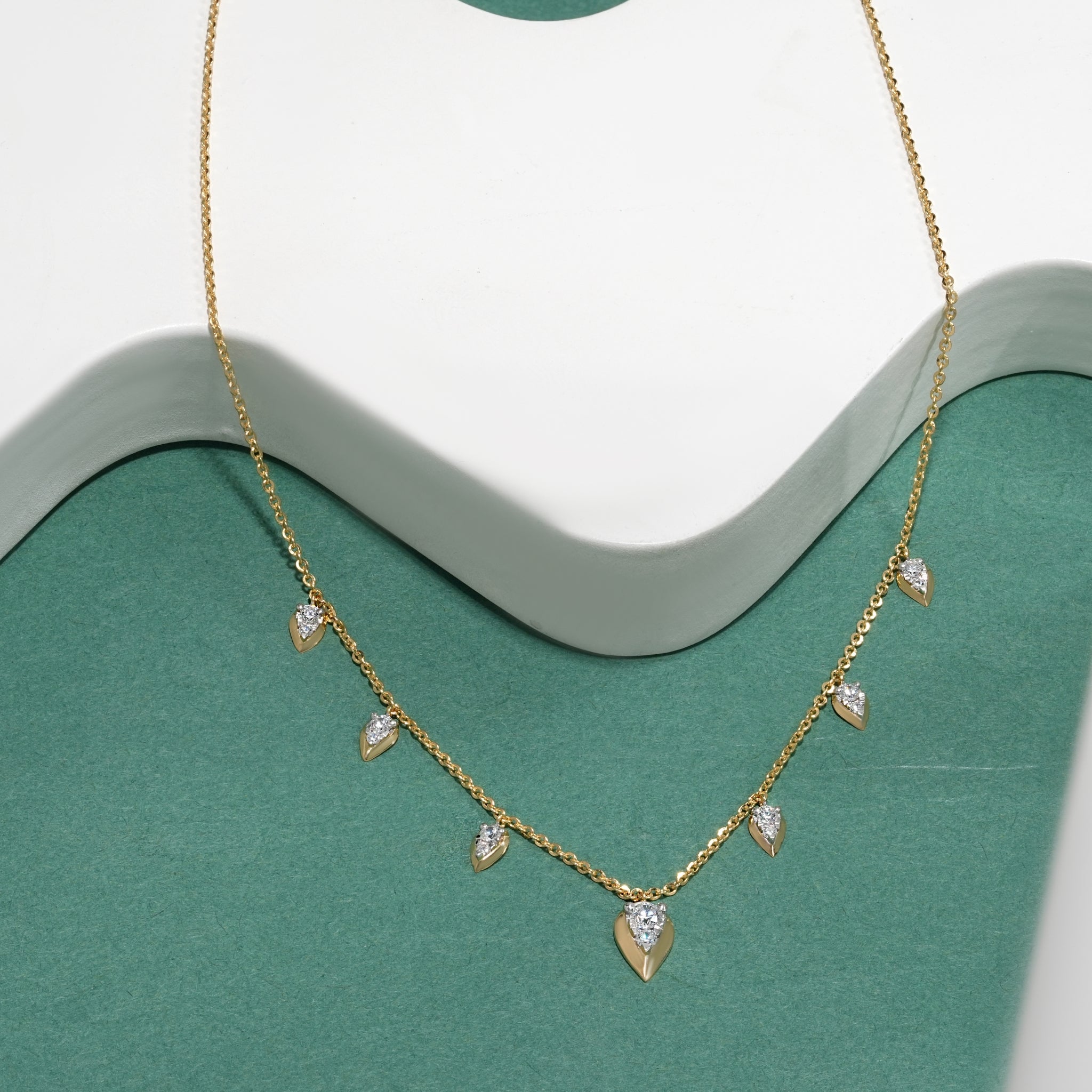Pear Drop Diamond Necklace