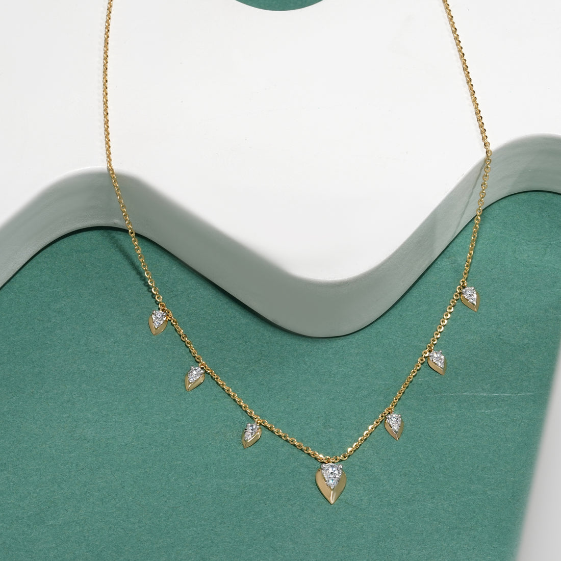 Pear Drop Diamond Necklace