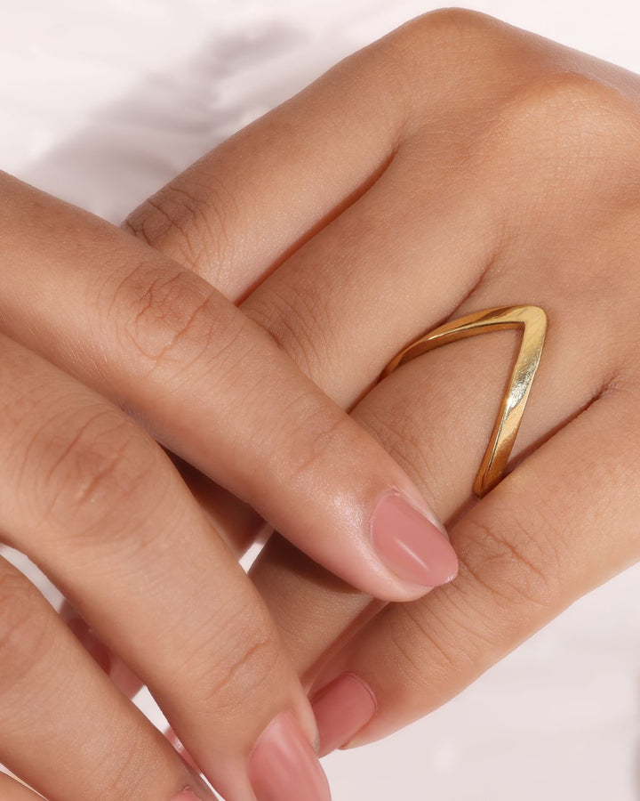 Gold Plated Vanki Style Ring