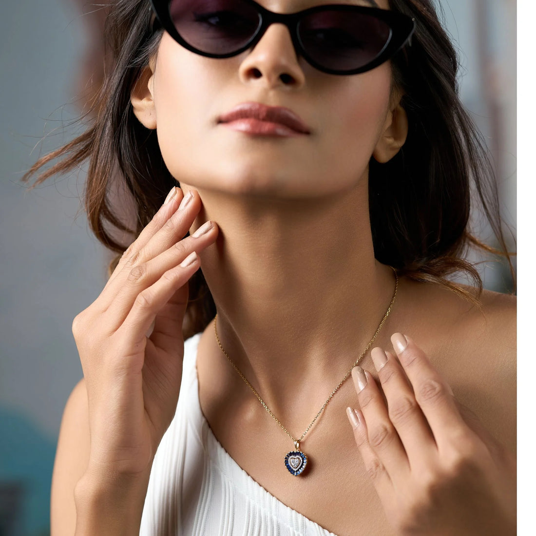 Aura Midnight Heart Pendant