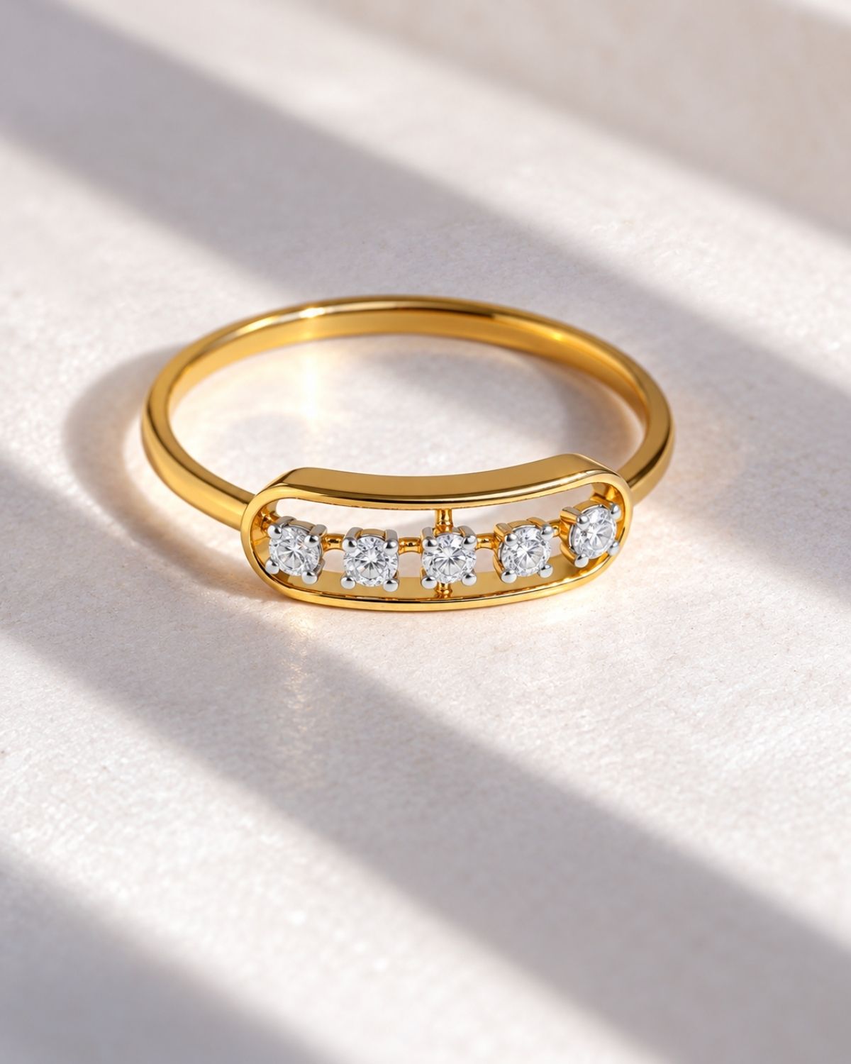 Eliza Diamond Ring | gold vermeil
