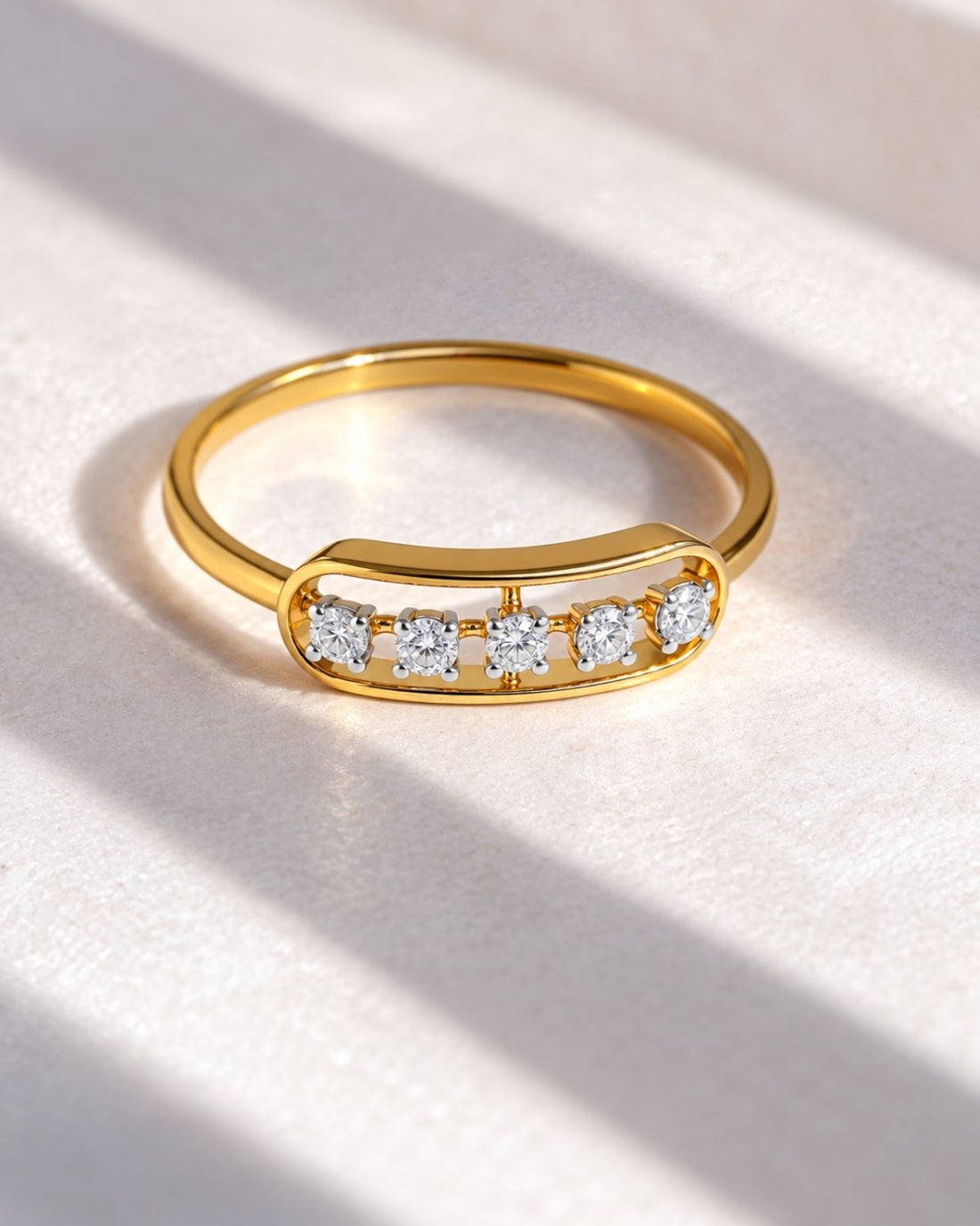 Eliza Diamond Ring | gold vermeil
