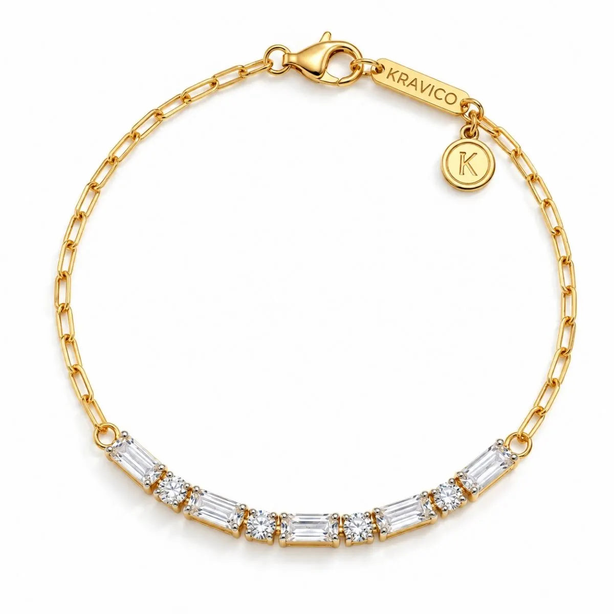 Emerald Cut Diamond Tennis  Bracelets