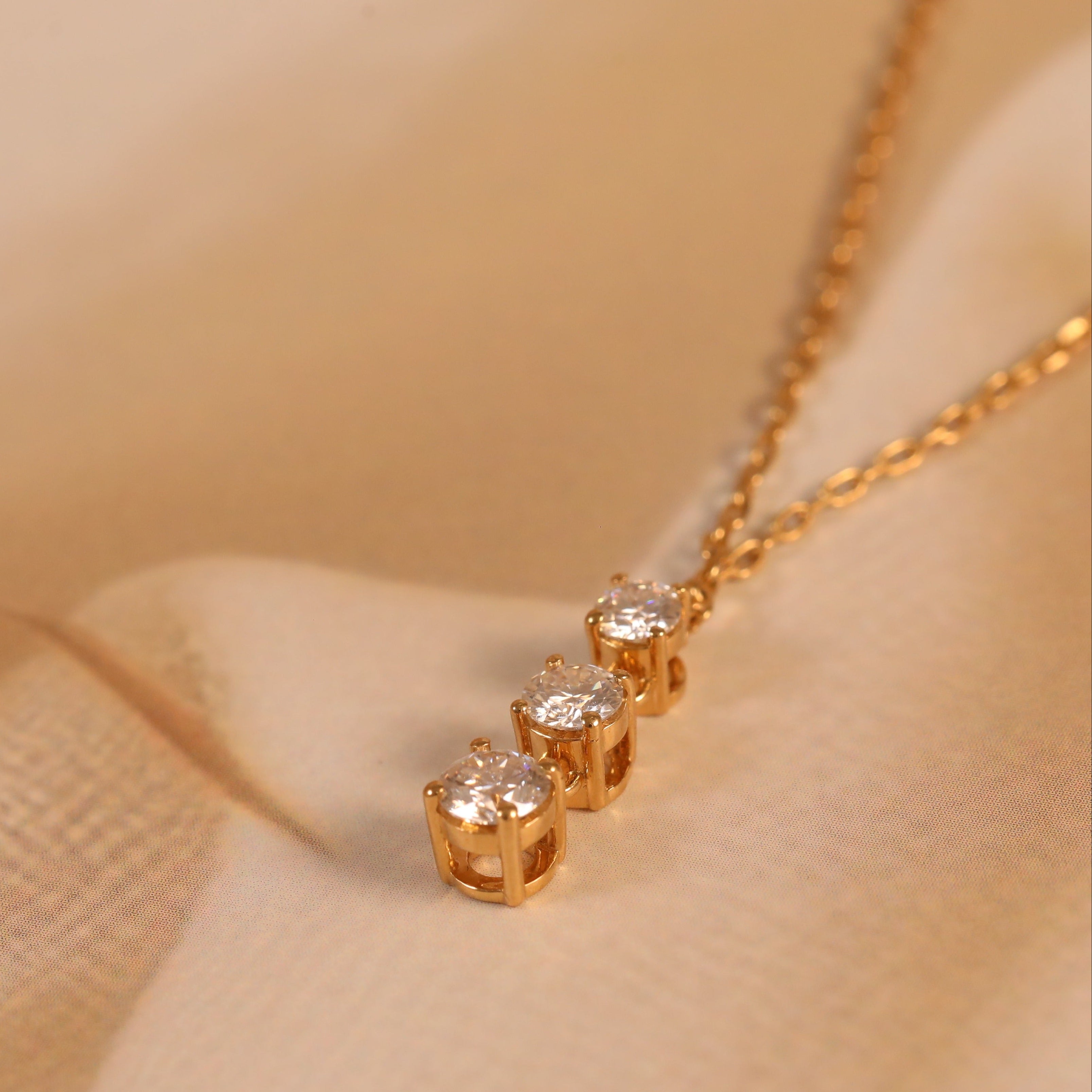 Trio Solitaire Pendant