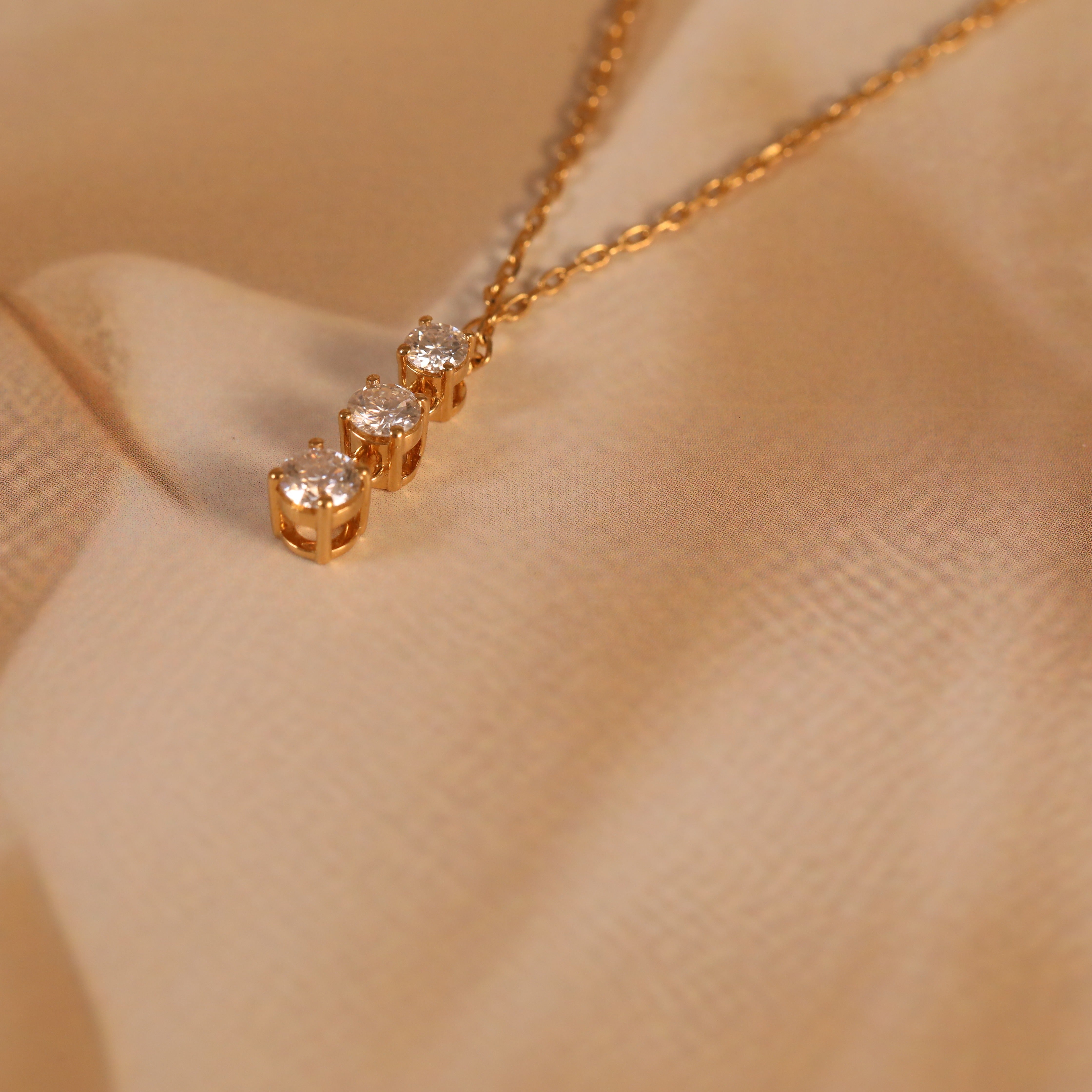 Trio Solitaire Pendant