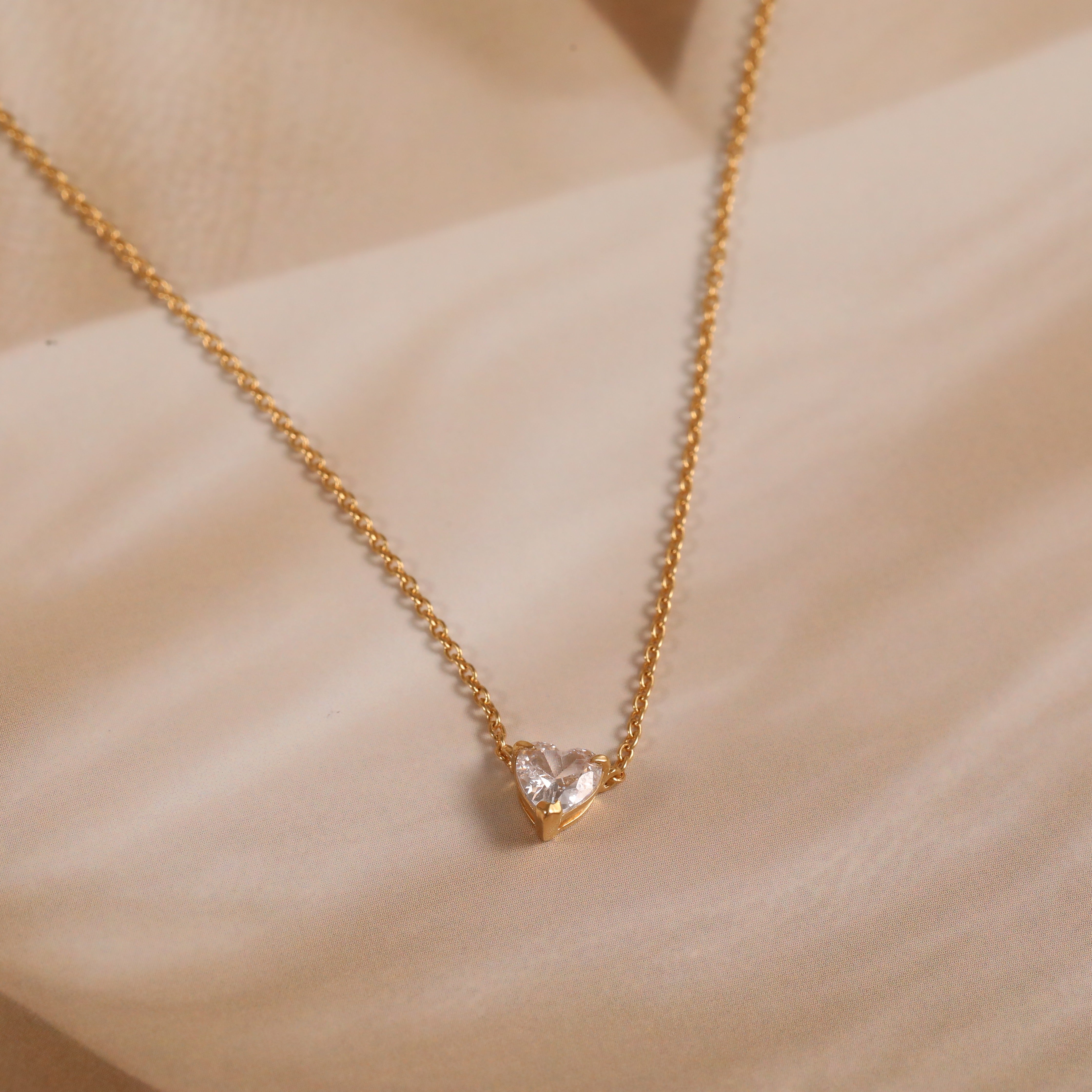 Heart Solitaire Pendant