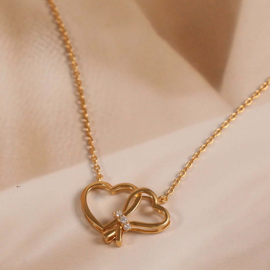Double Heart Harmony Pendant