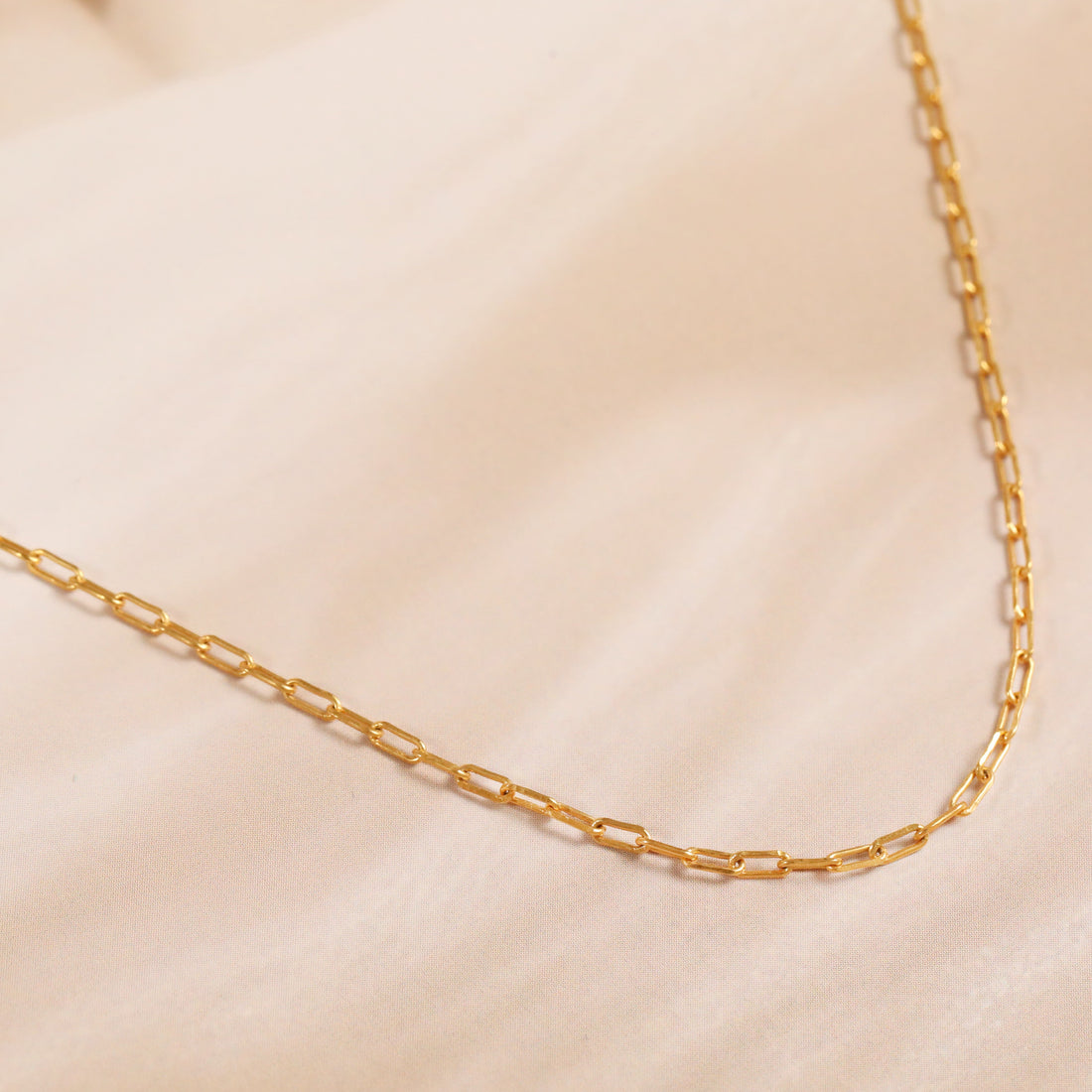 Paperclip Link Chain | Gold Plated