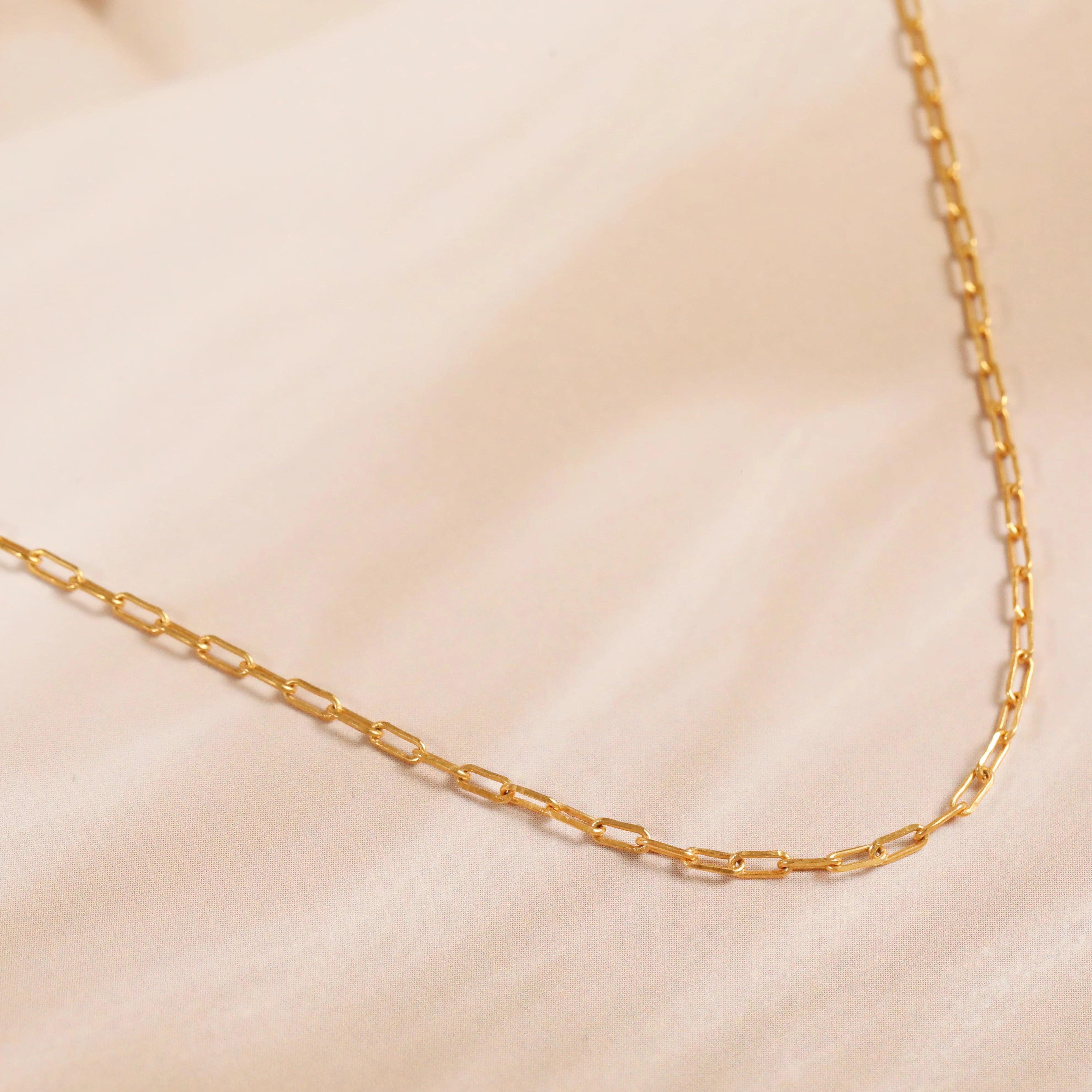 Paperclip Link Chain | Gold Vermeil Chain