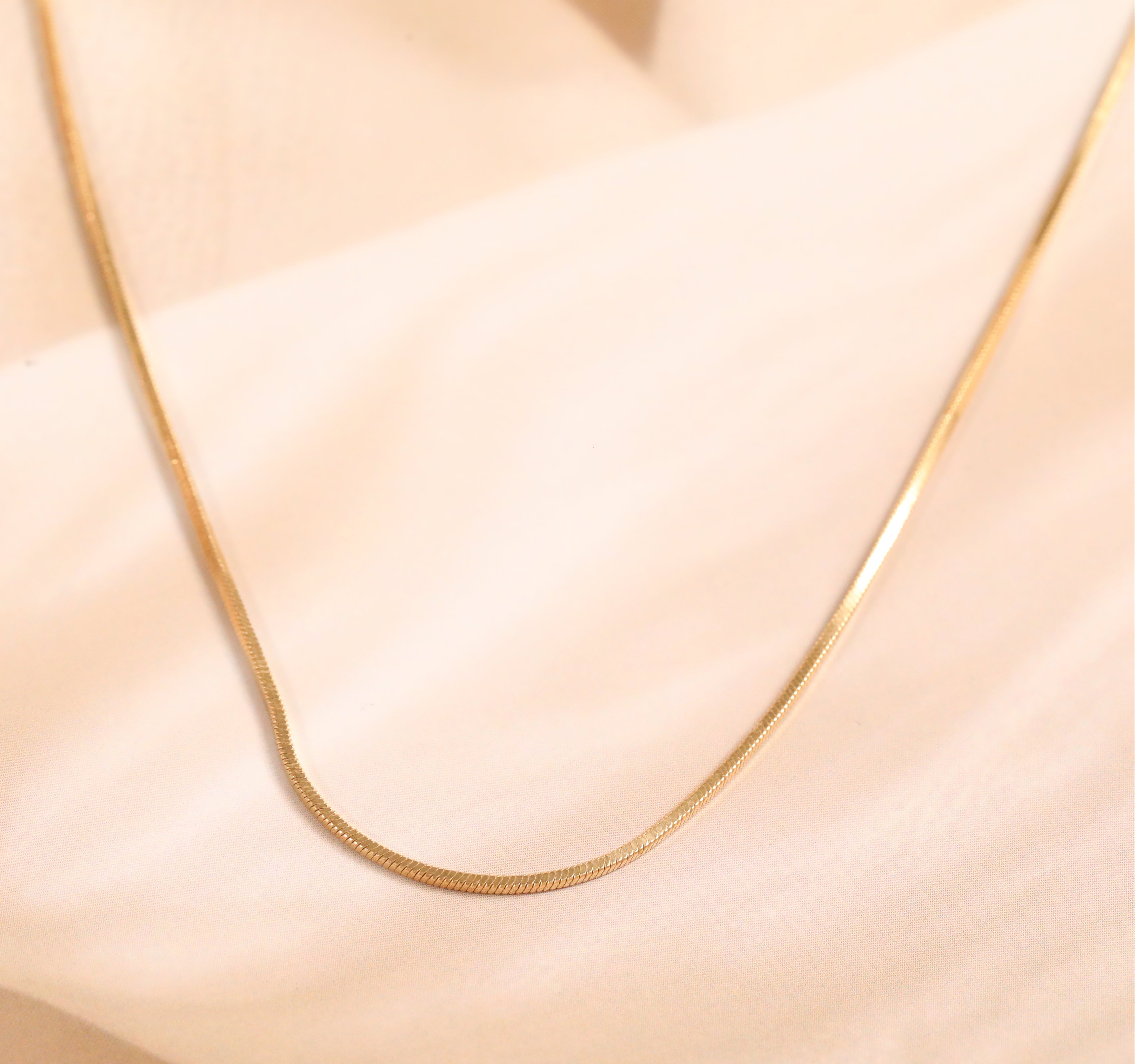 Snake-Link Gold Plated Chain