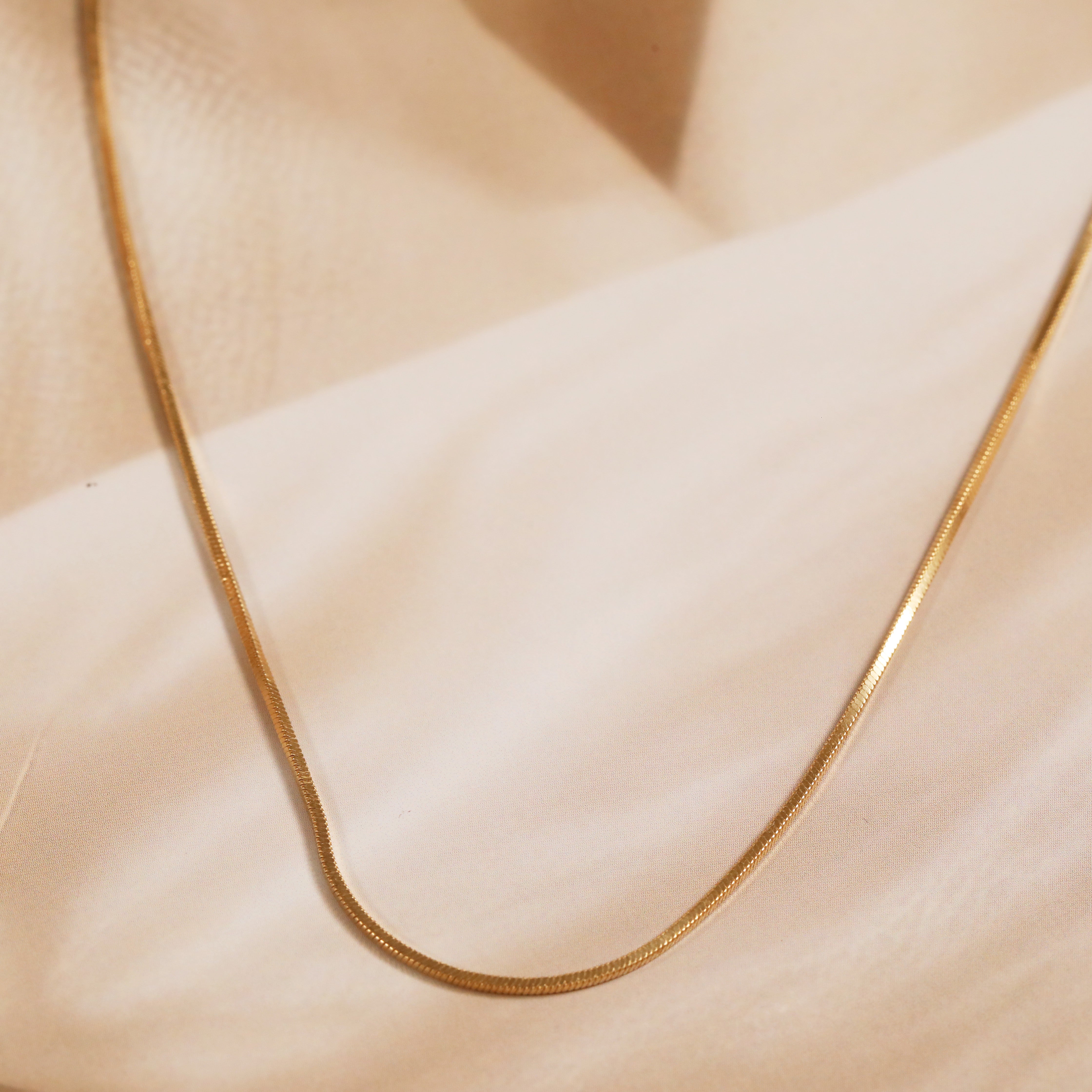 Snake-Link Gold Plated Chain