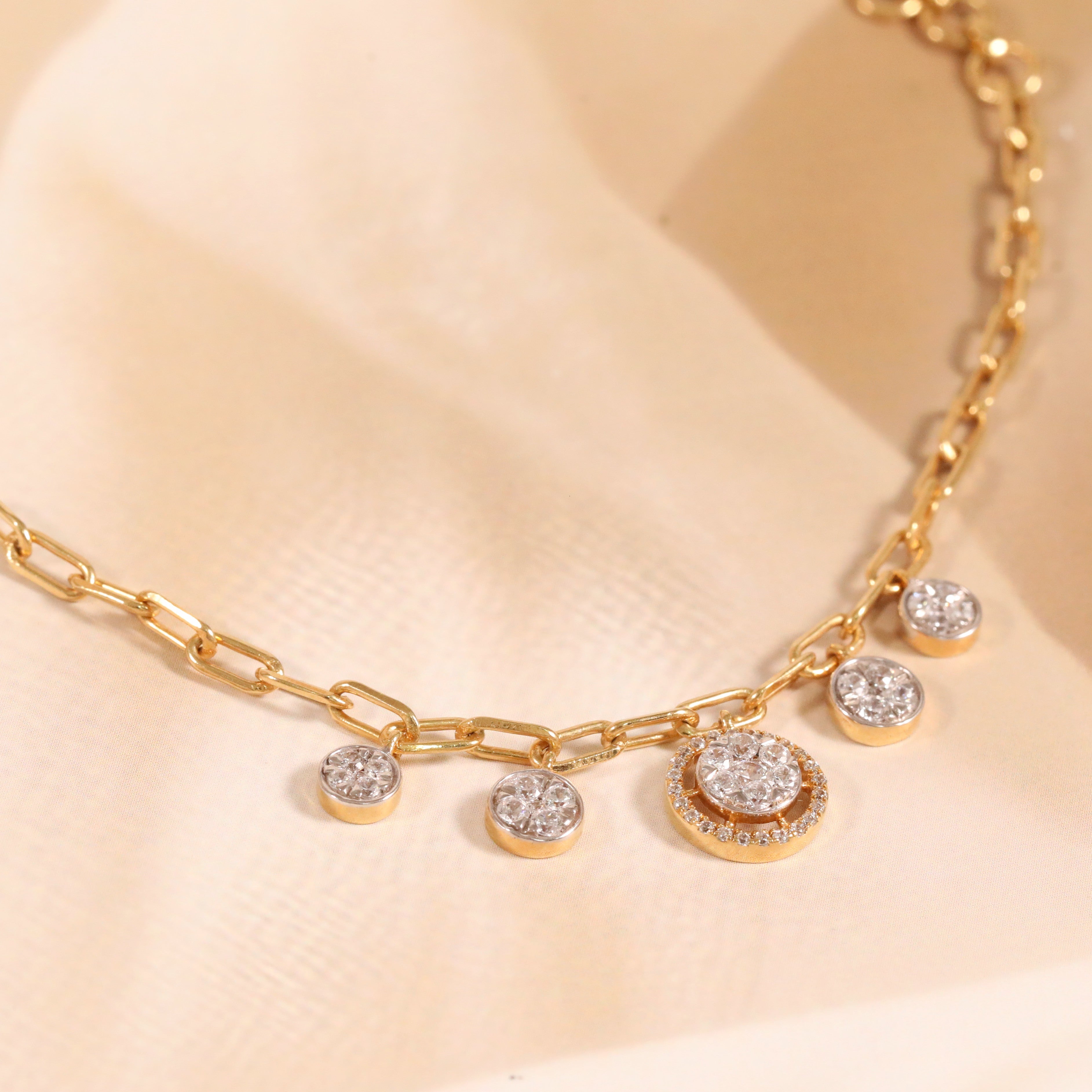 Sparkle Charm Bracelet | Gold Plated