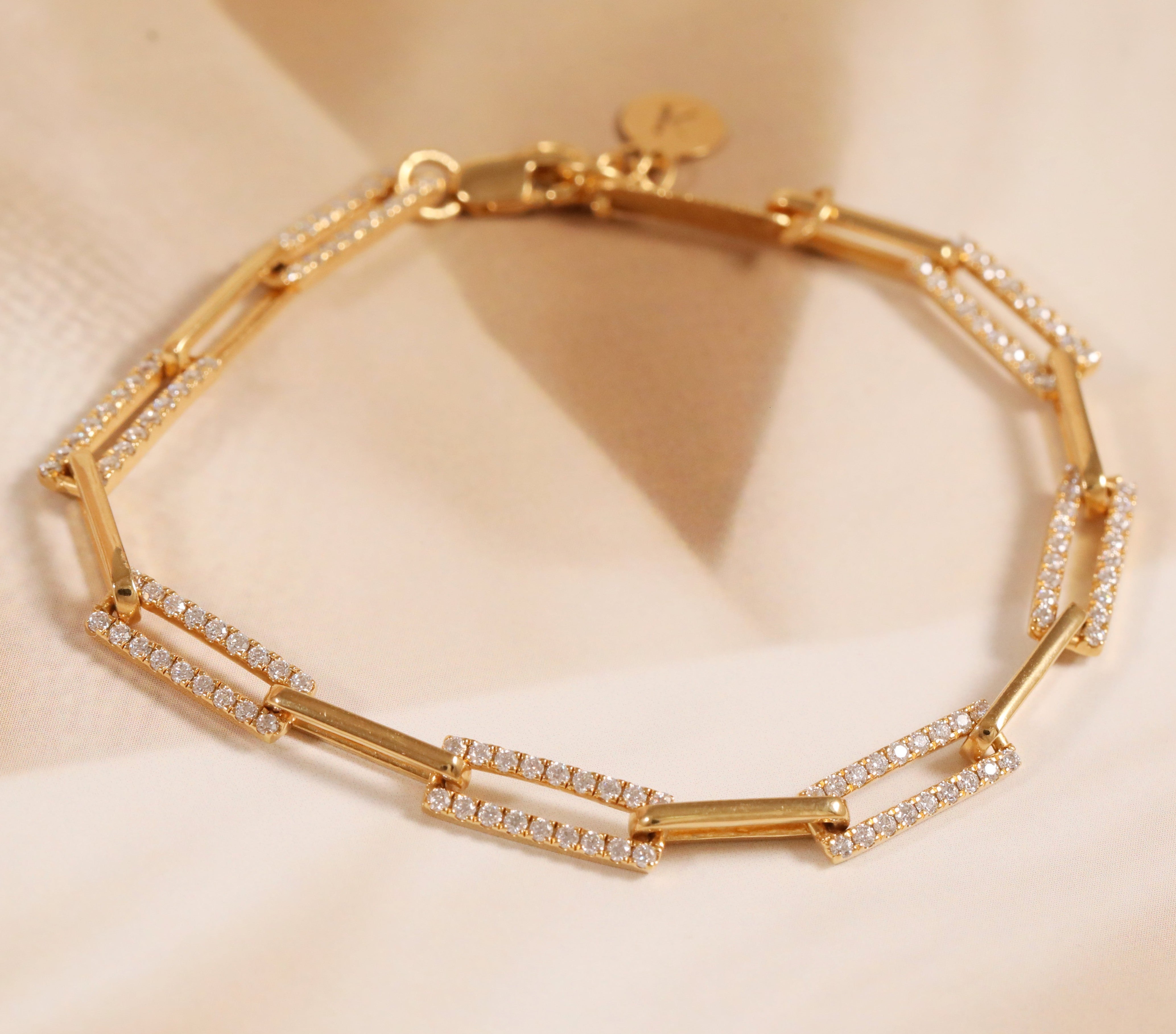 Modern Paperclip Link Bracelet