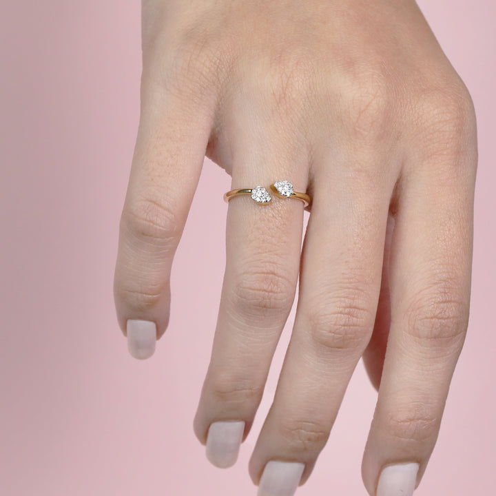 Gold Plated Open Ring