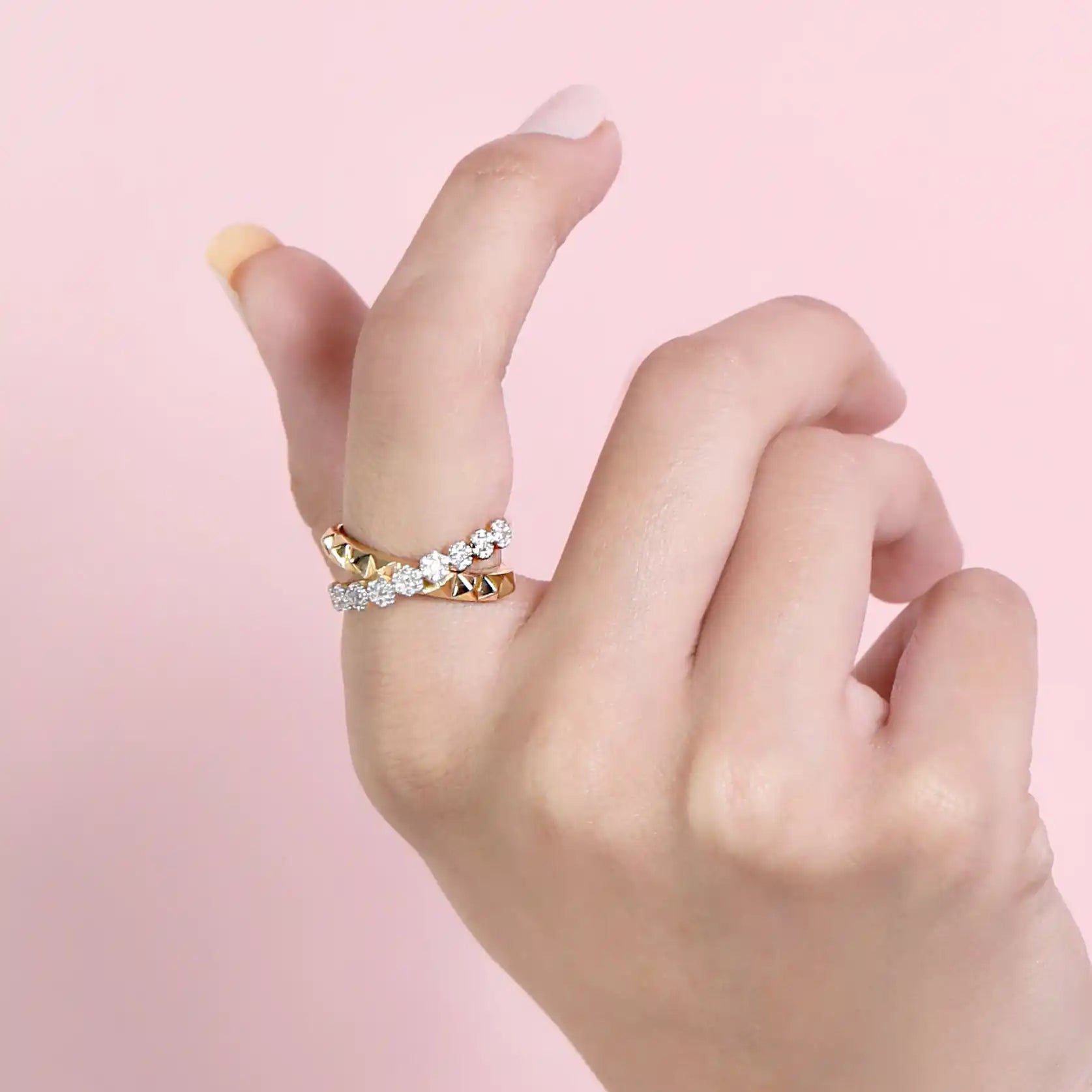 Criss-Cross Ring with Monzonite Diamond
