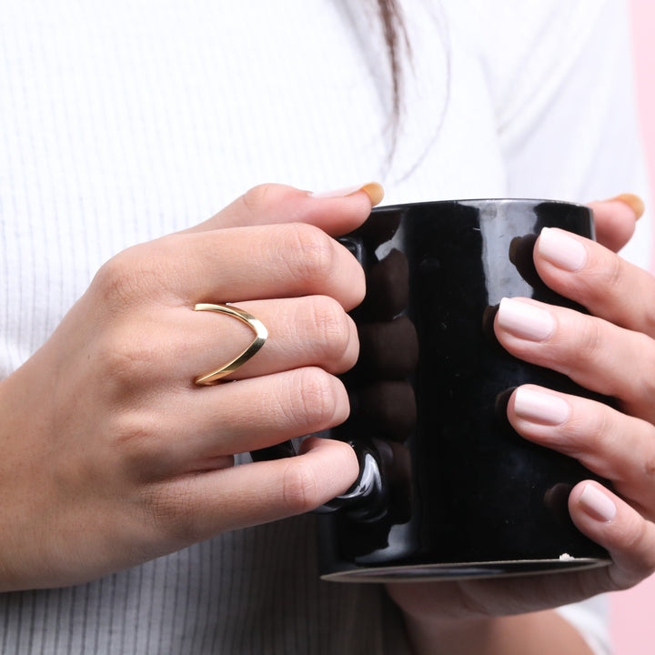 Gold Plated Vanki Style Ring
