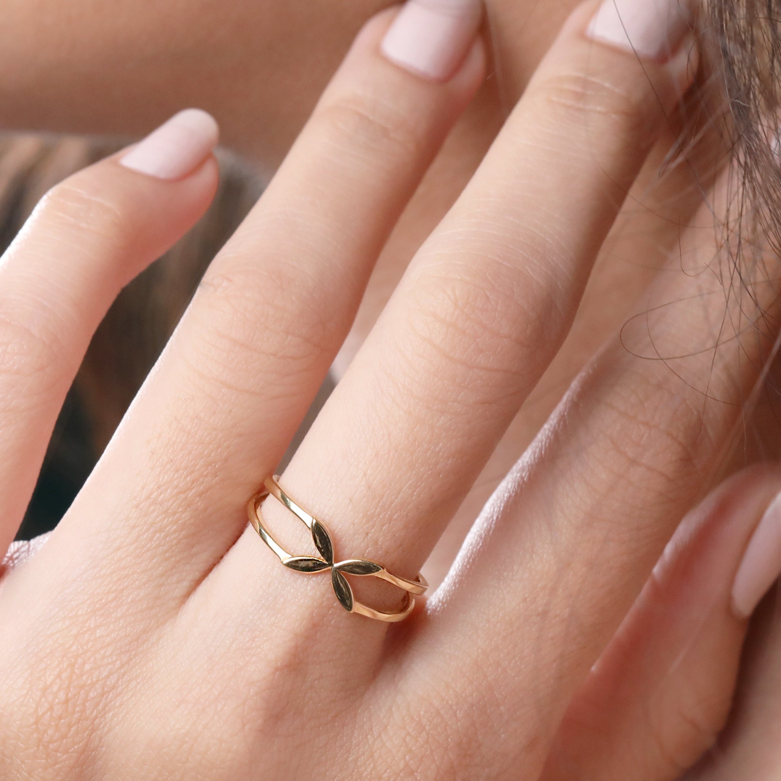 Gold Plated Floral Band