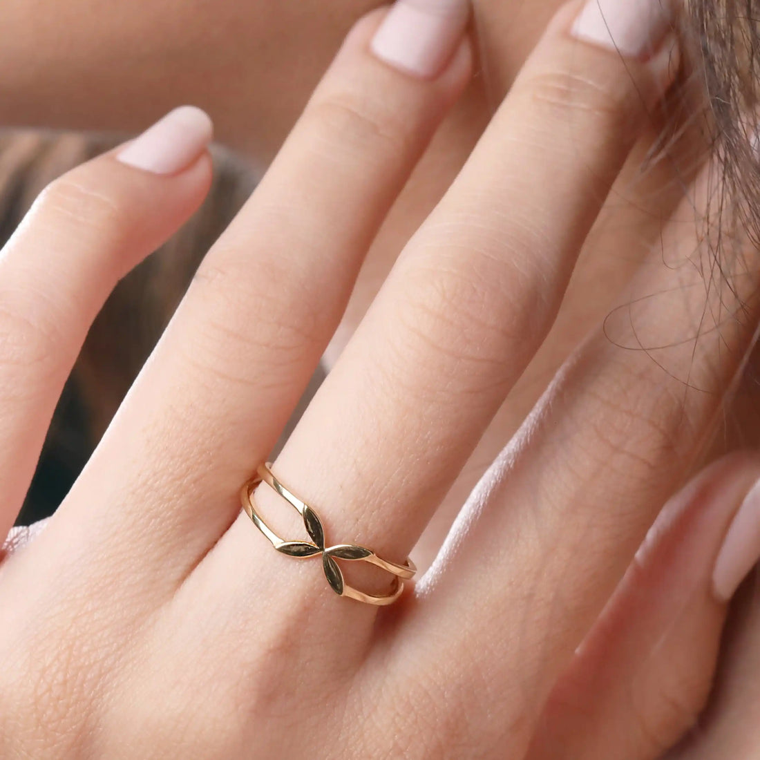 Gold Plated Floral Band