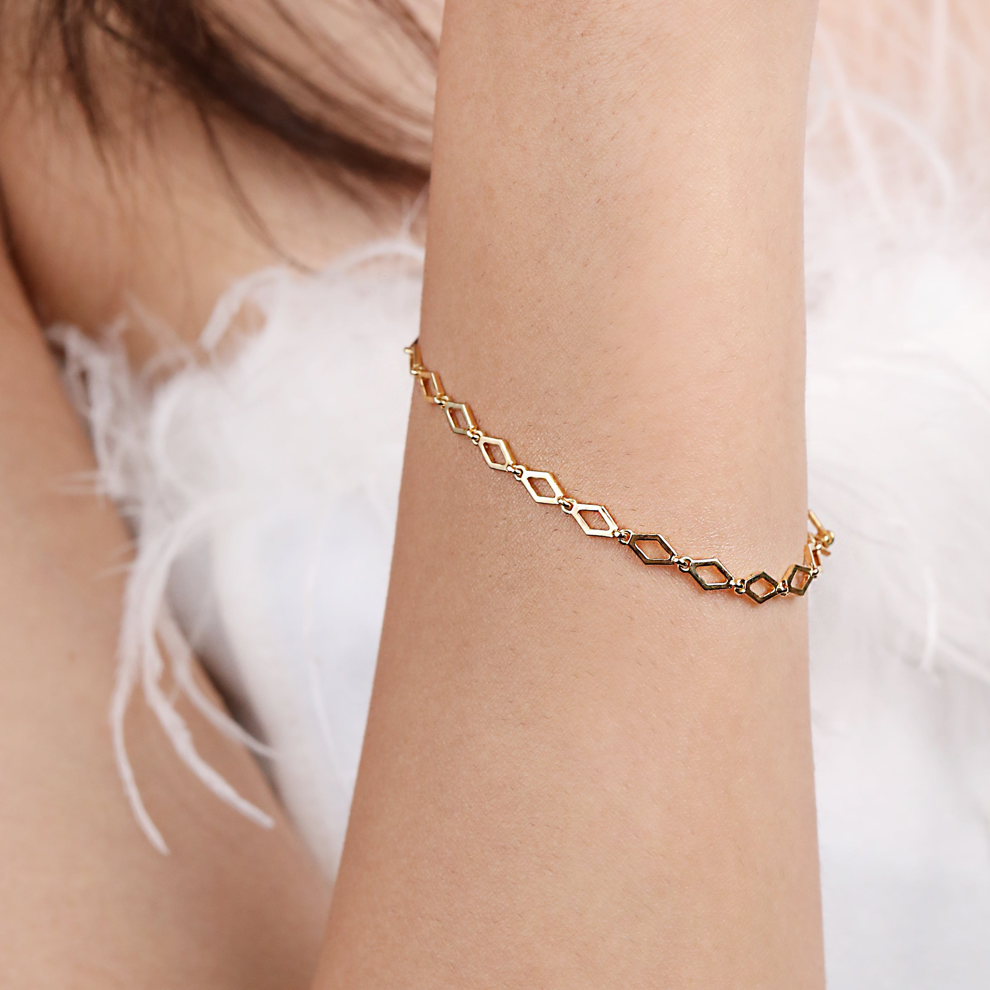 Minimal Link Bracelet | Gold Plated