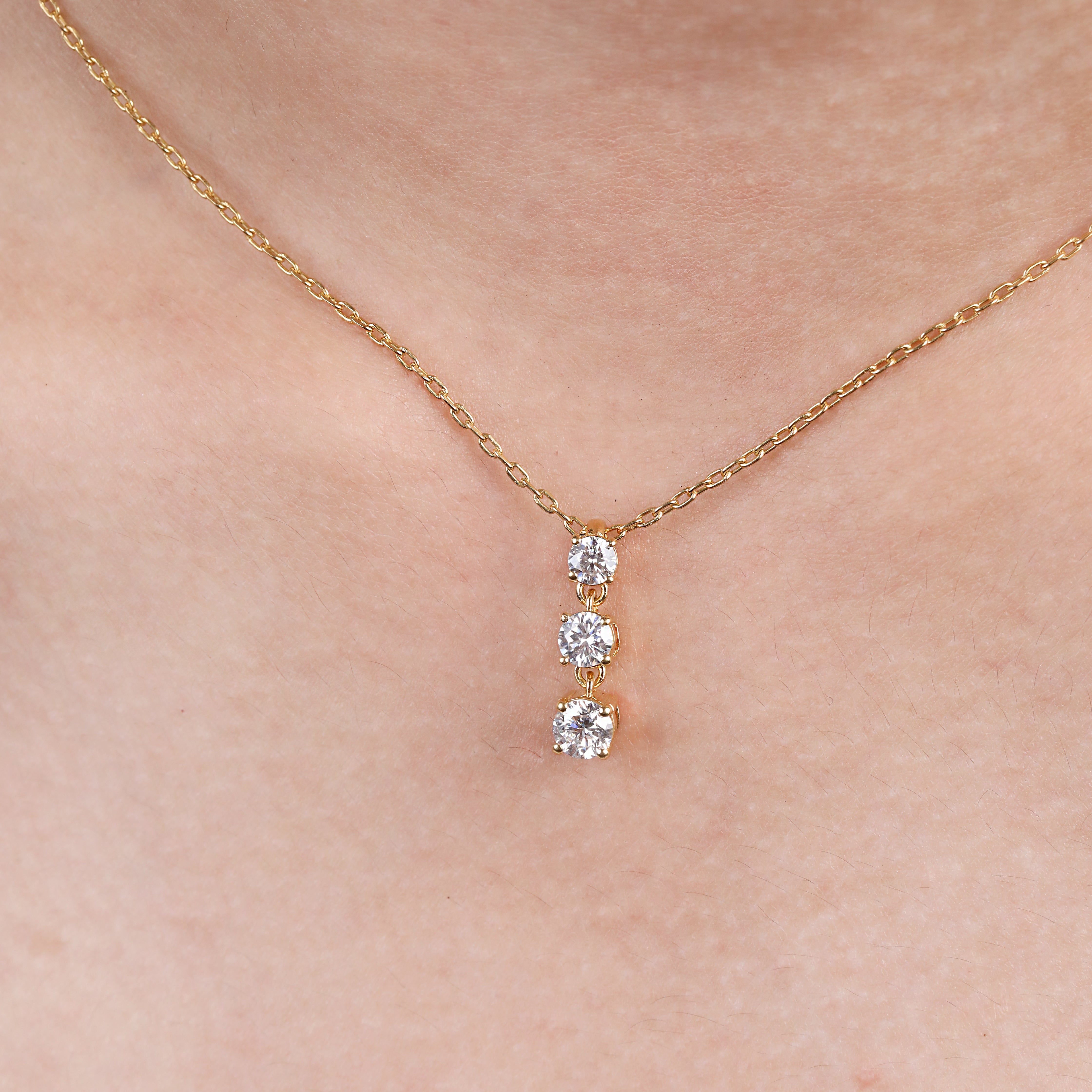 Trio Solitaire Pendant