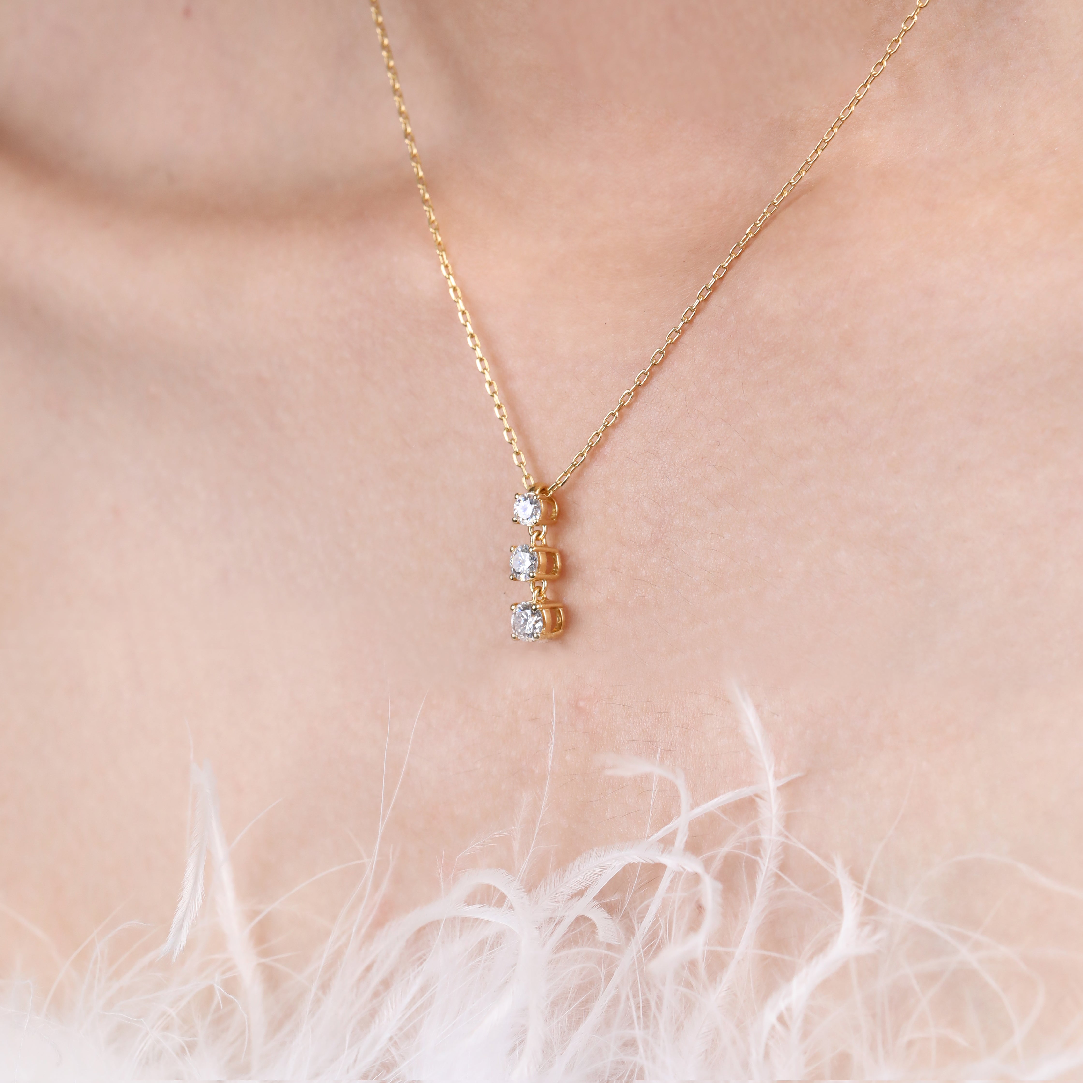 Trio Solitaire Pendant