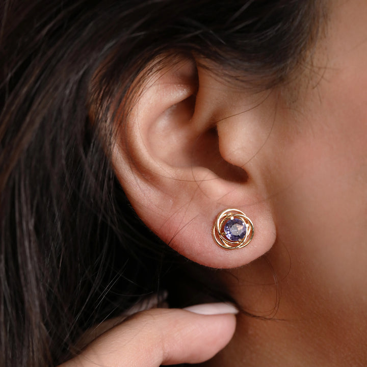 Tanzanite Stud Earrings
