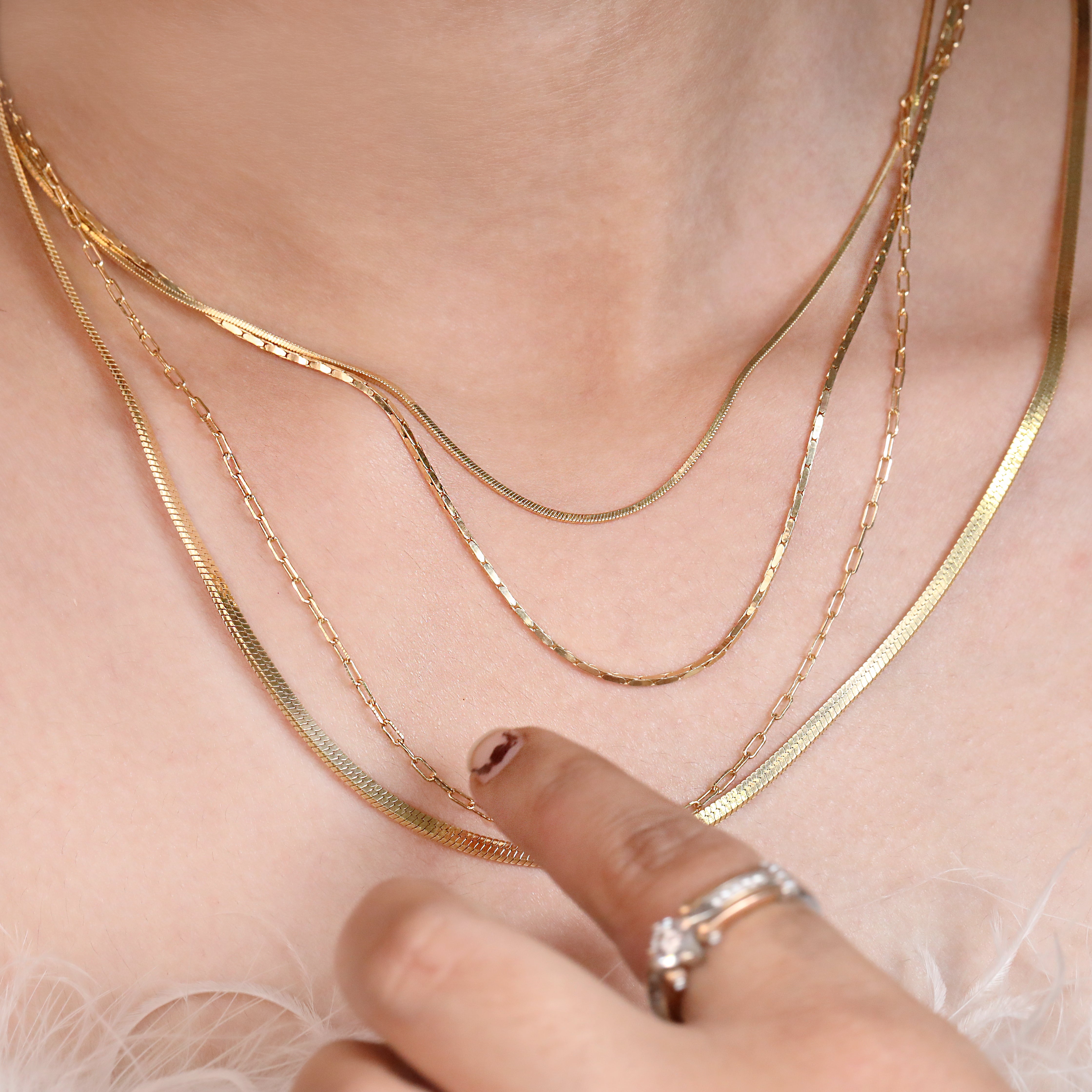 Paperclip Link Chain | Gold Plated