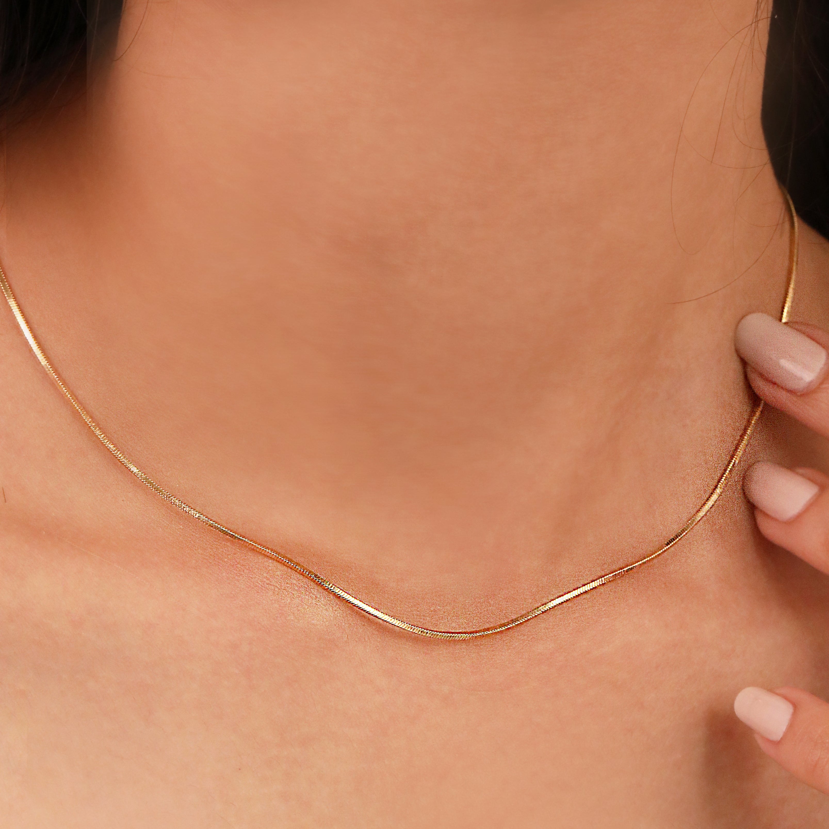 Snake-Link Gold Plated Chain