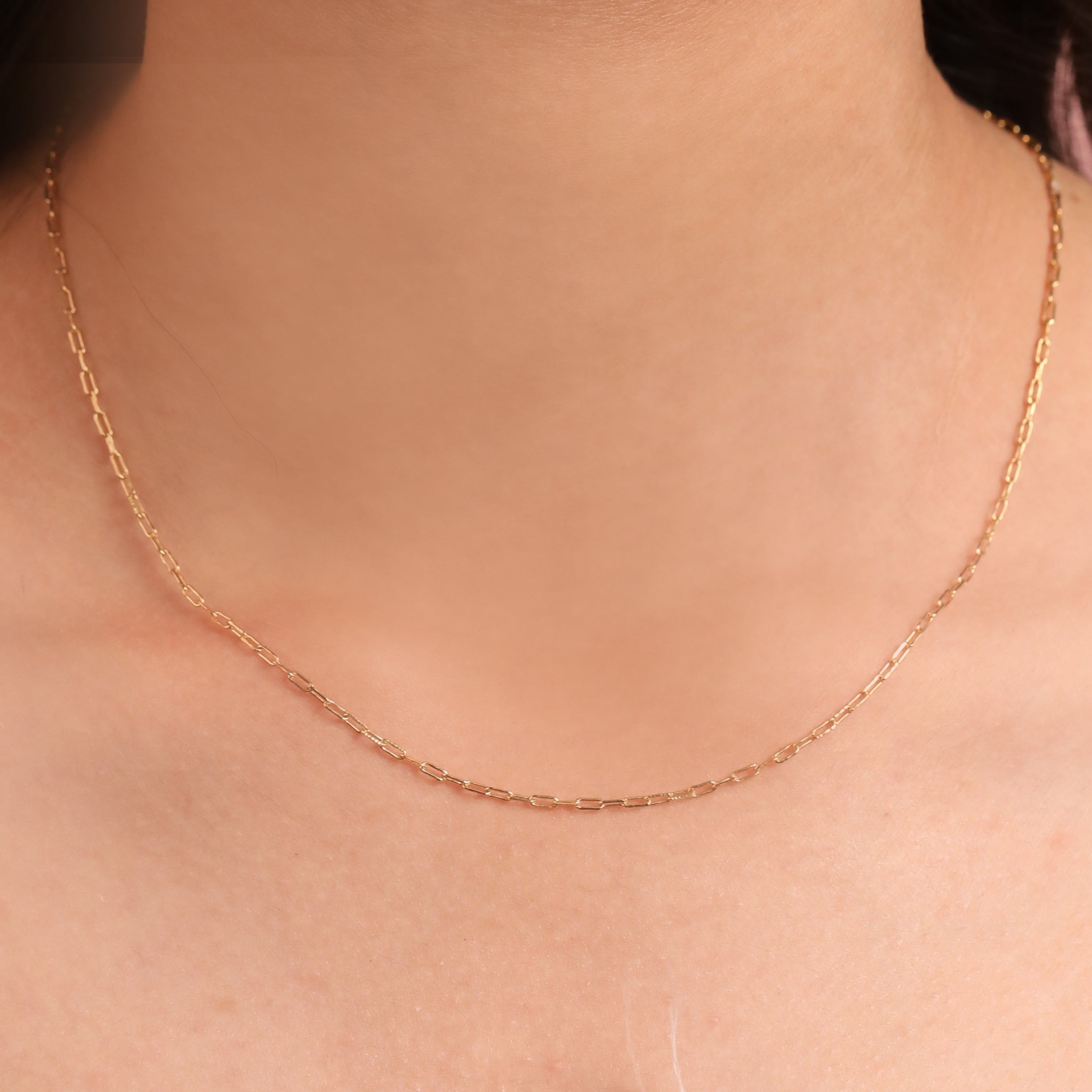 Paperclip Link Chain | Gold Plated