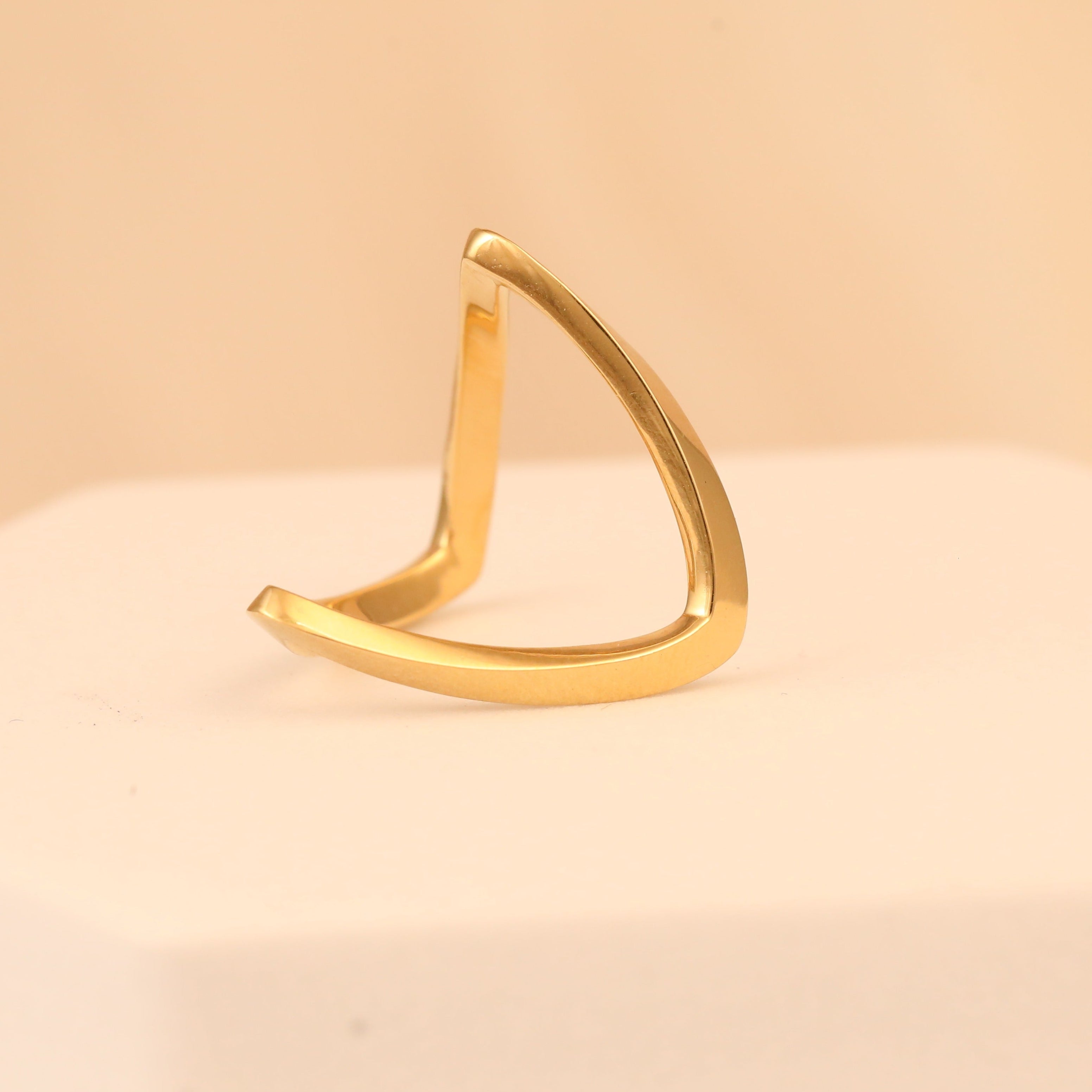Gold Plated Vanki Style Ring