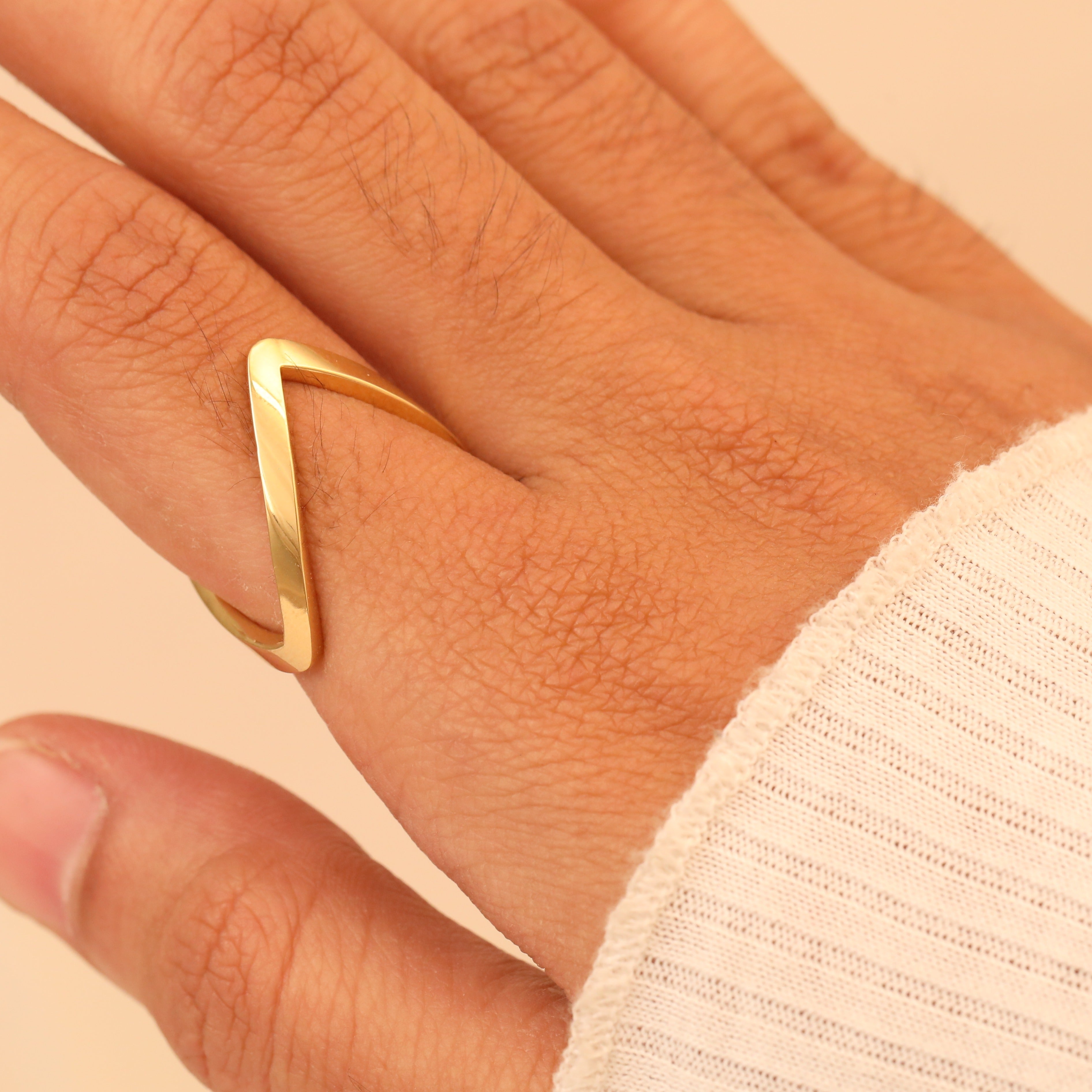 Gold Plated Vanki Style Ring