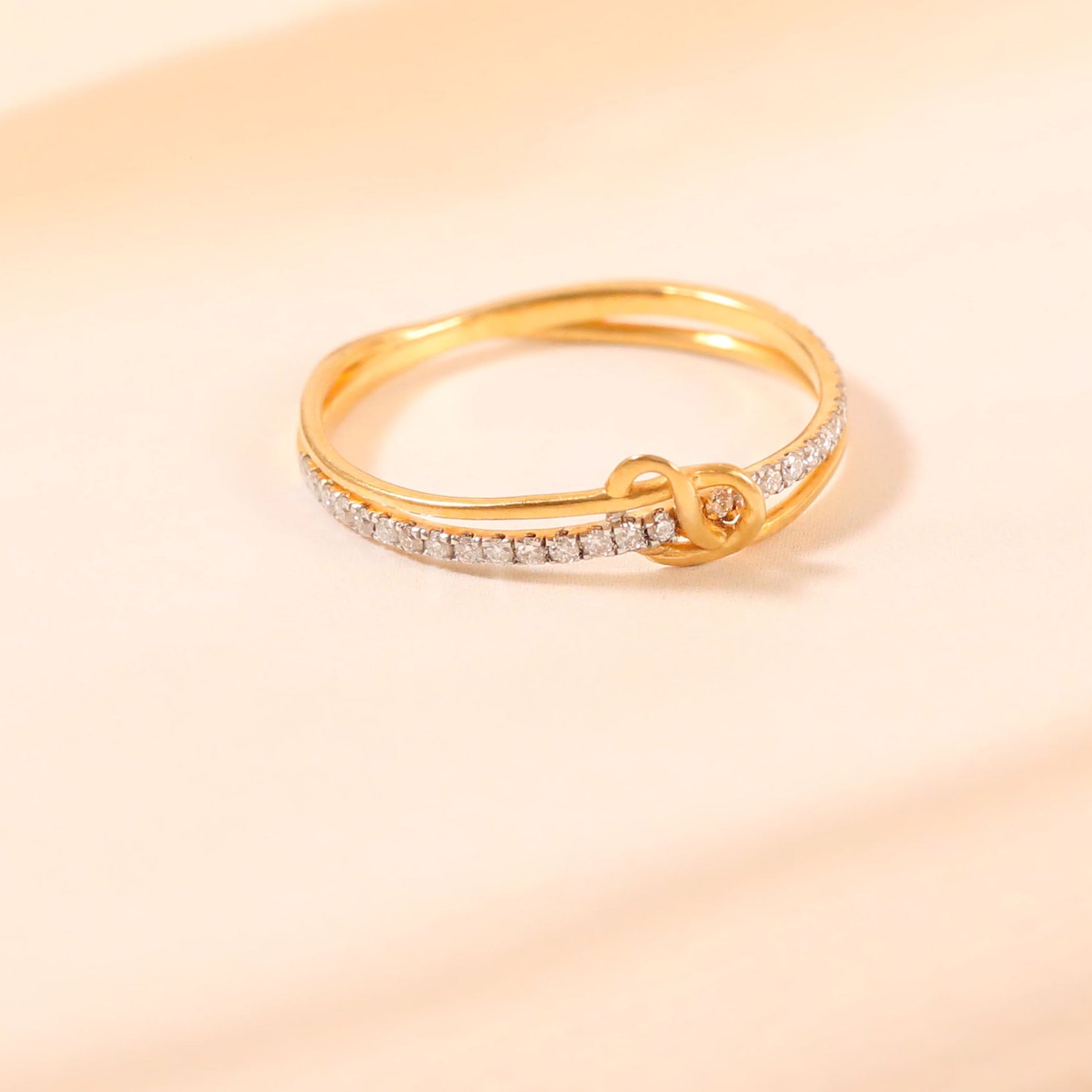 Gold Plated Knot Ring