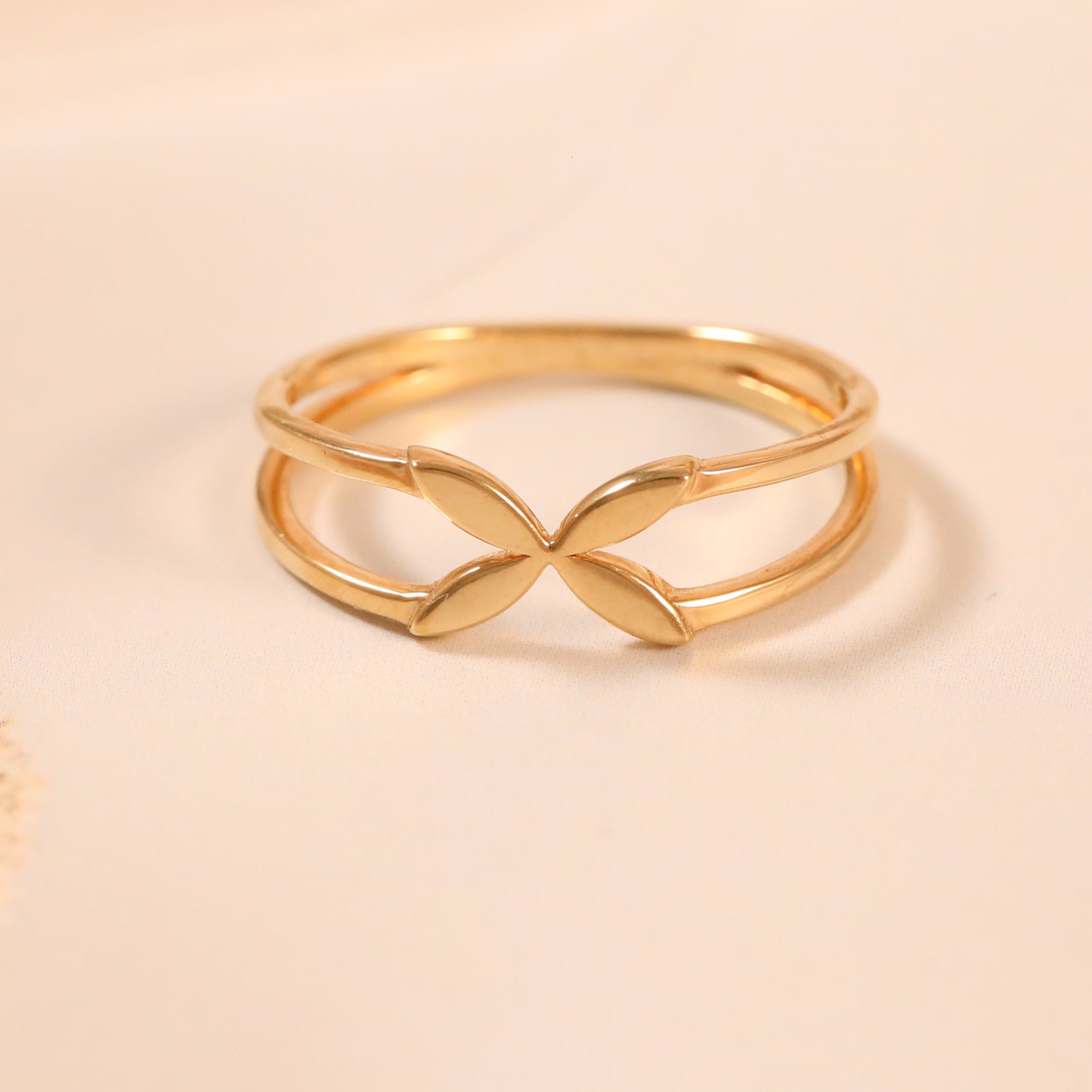 Gold Plated Floral Band