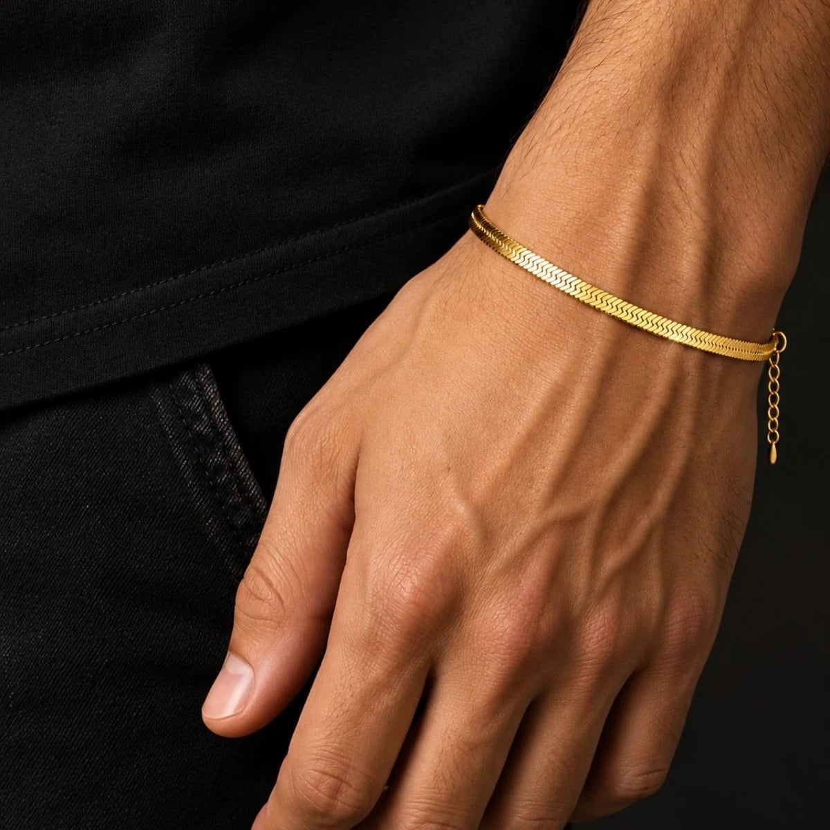 Sleek Snake Bracelet | gold vermeil