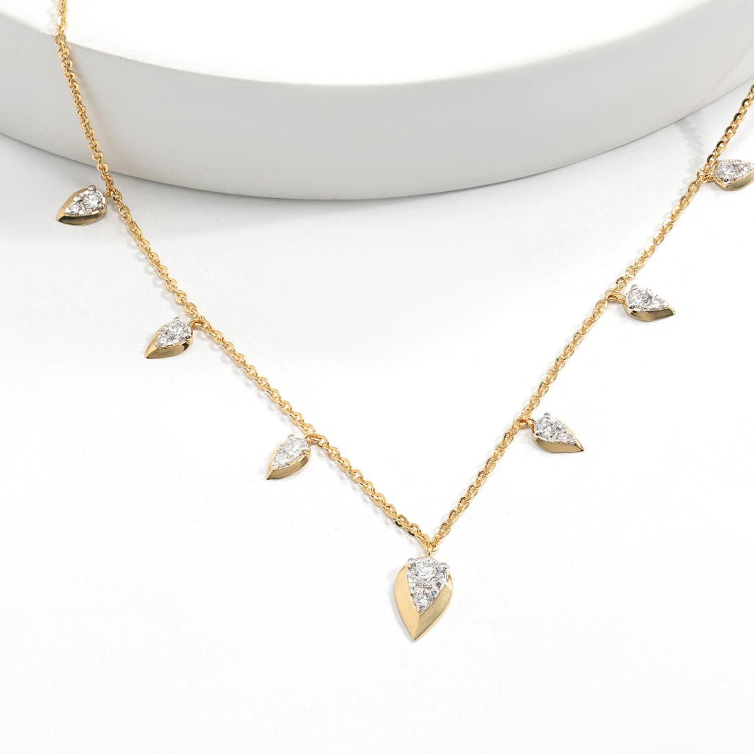Pear Drop Diamond Necklace